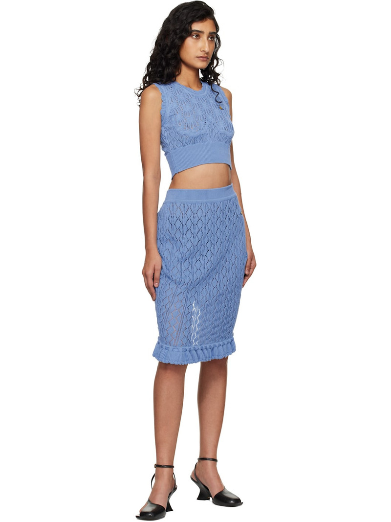 Vivienne Westwood Blue Ella Midi Skirt outlook