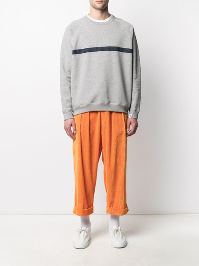 Mackintosh horizontal-stripe crew-neck sweatshirt outlook