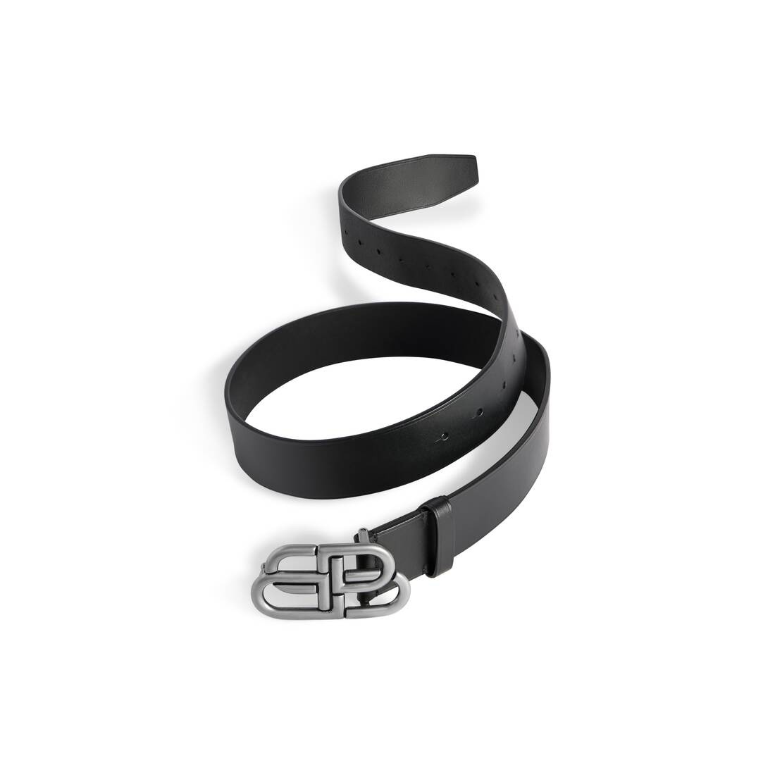BALENCIAGA Men's Bb Extra Large Belt in Black | REVERSIBLE