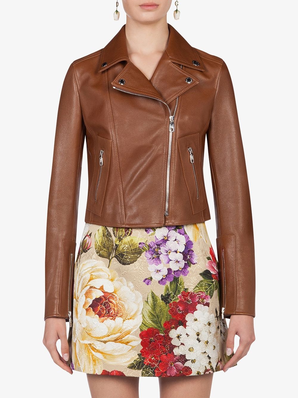 leather biker jacket - 3