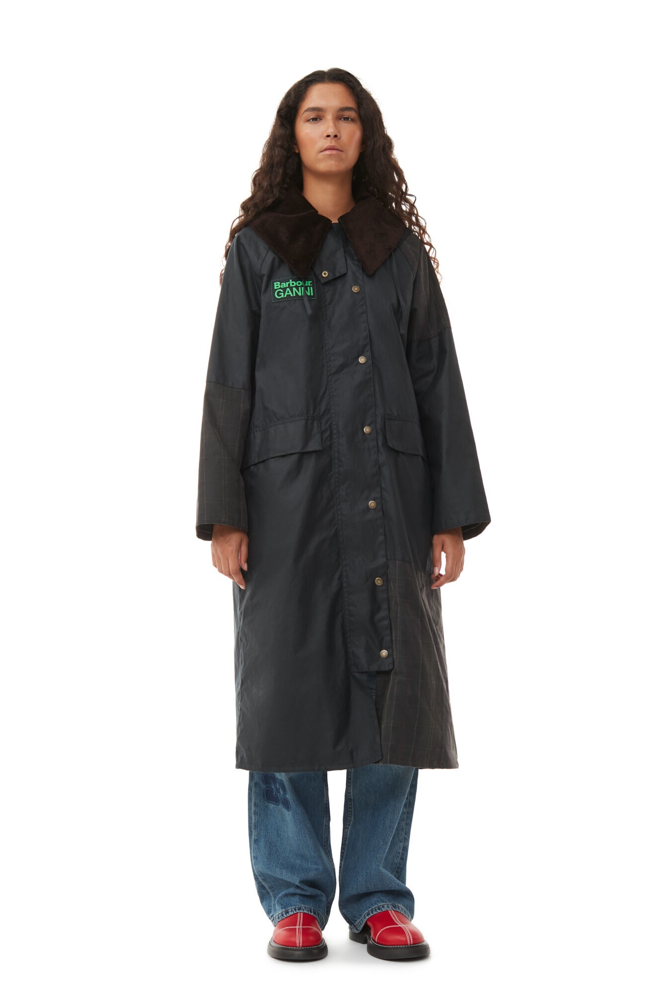 GANNI X BARBOUR BURGHLEY WAX JACKET - 3