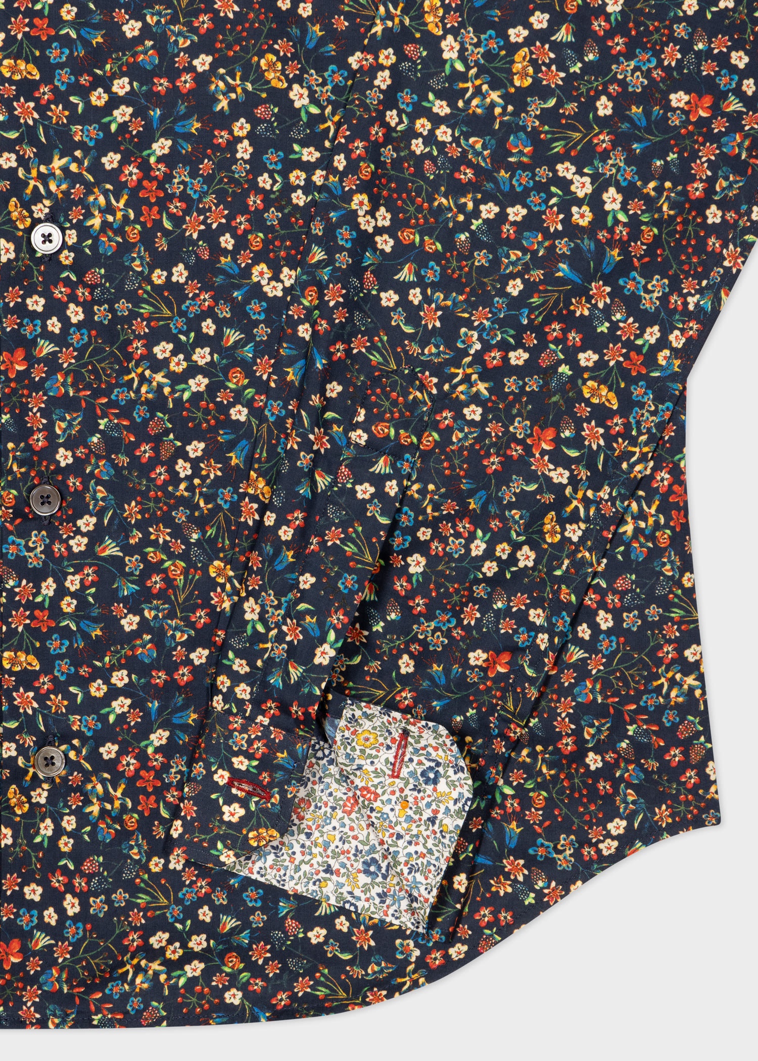 Navy 'Liberty Floral' Print Shirt - 2