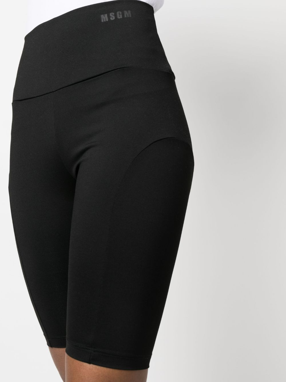 high-waist stretch shorts - 5
