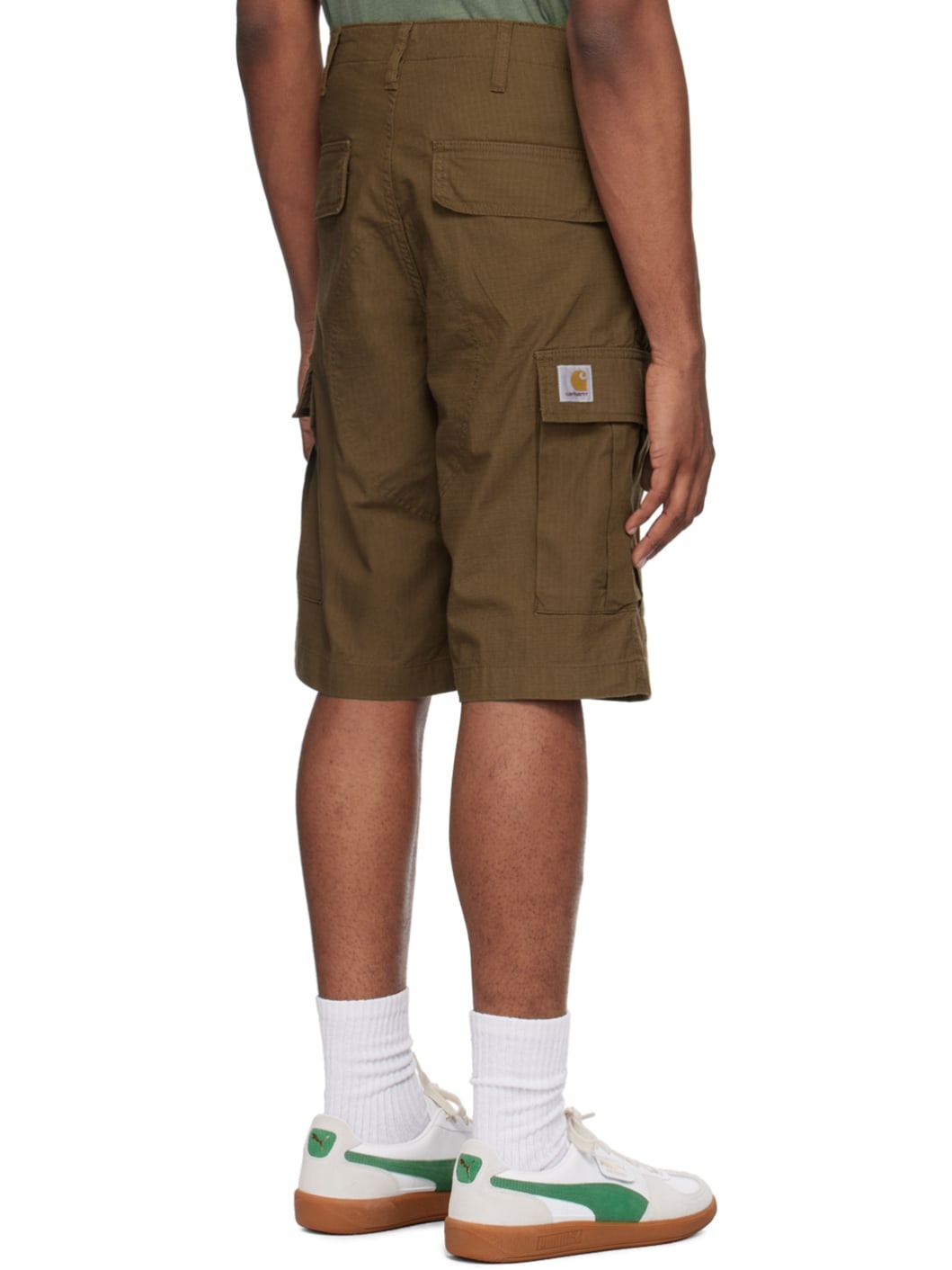 Brown Regular Cargo Shorts - 3