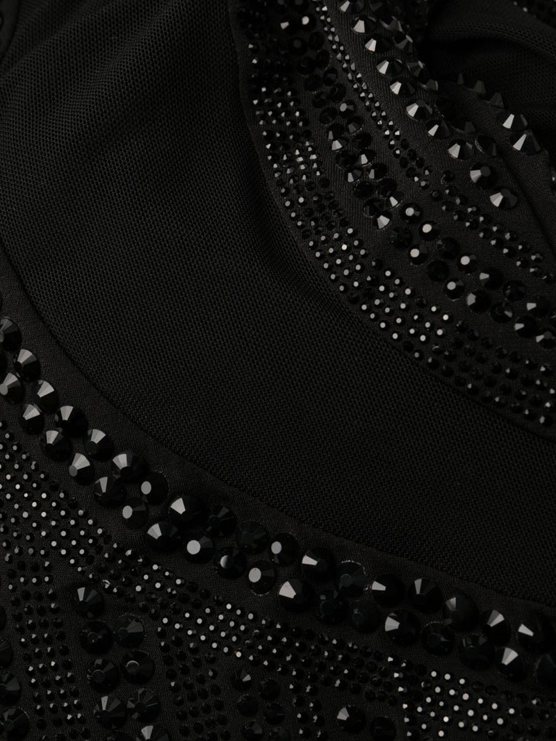 padded crystal-embellished minidress 7
