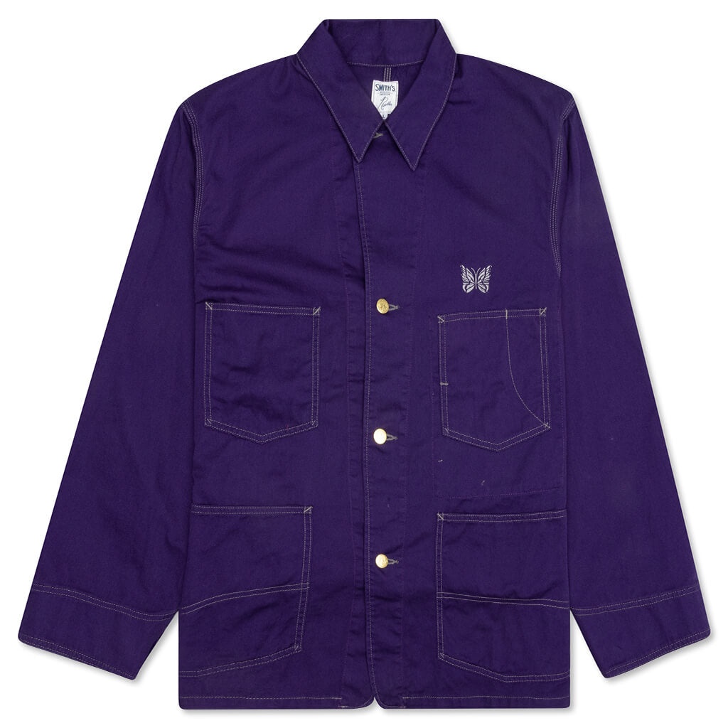 NEEDLES × SMITH’S Coverall Needles × SMITH 'S Black x Purple Coverall CottonTwill rayon