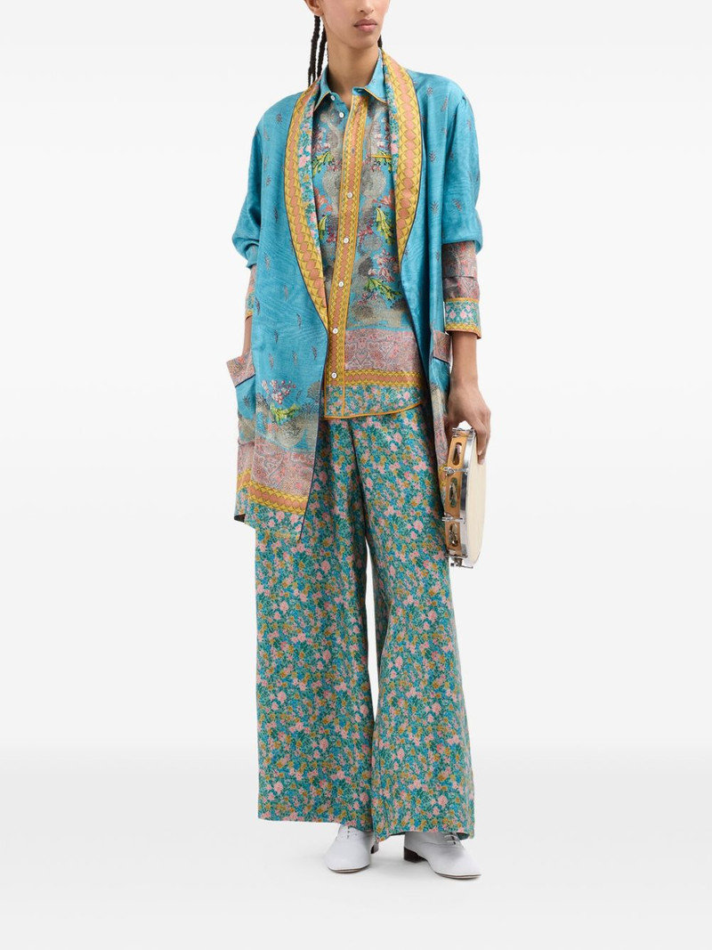 Pierre-Louis Mascia Aloe floral-pattern palazzo pants outlook