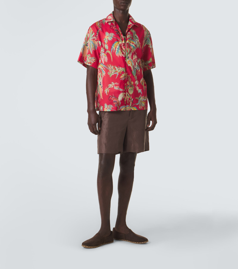 Etro Paisley cotton bowling shirt outlook