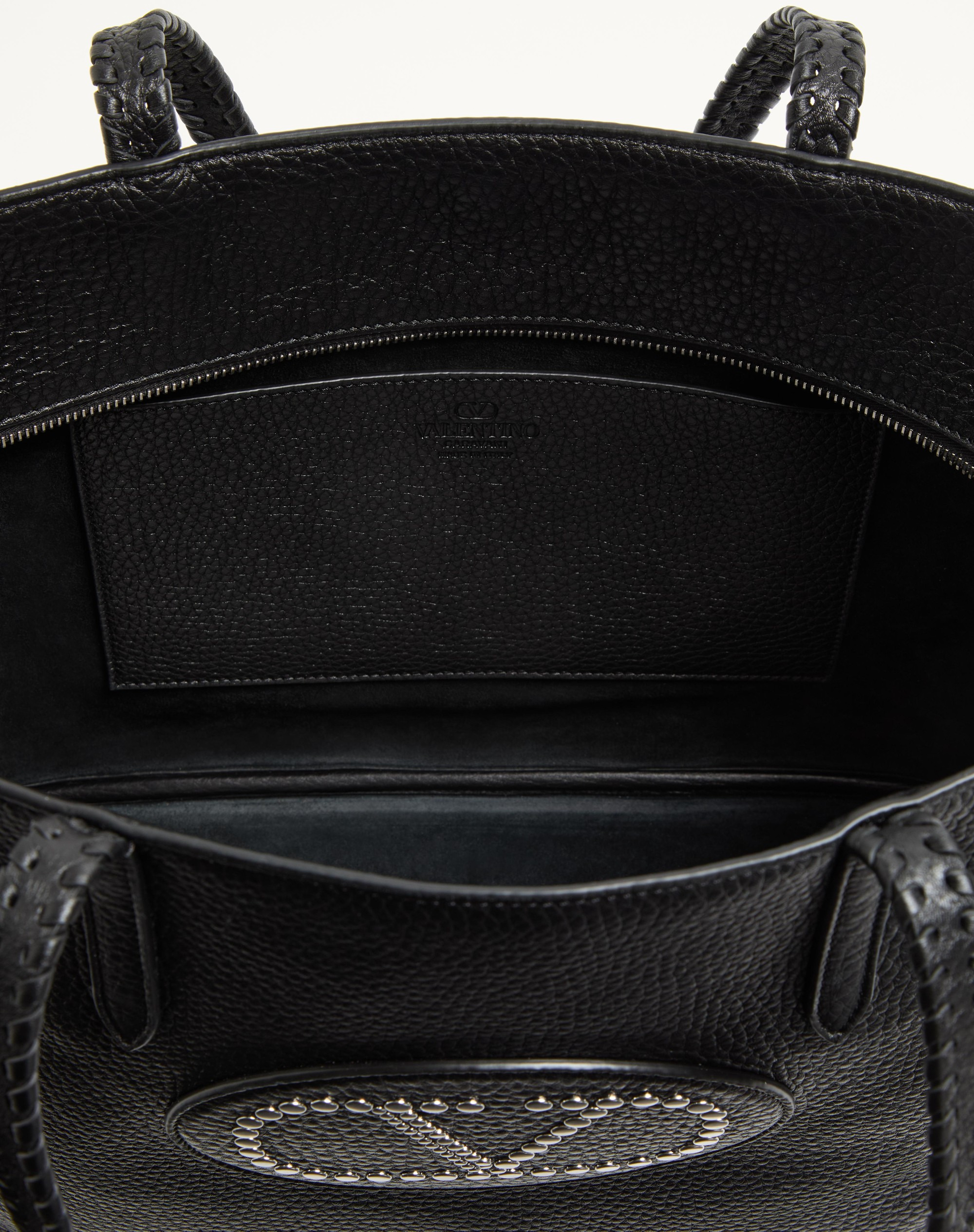 VALENTINO GARAVANI NELLCÔTE SHOPPING BAG IN GRAINY CALFSKIN - 5