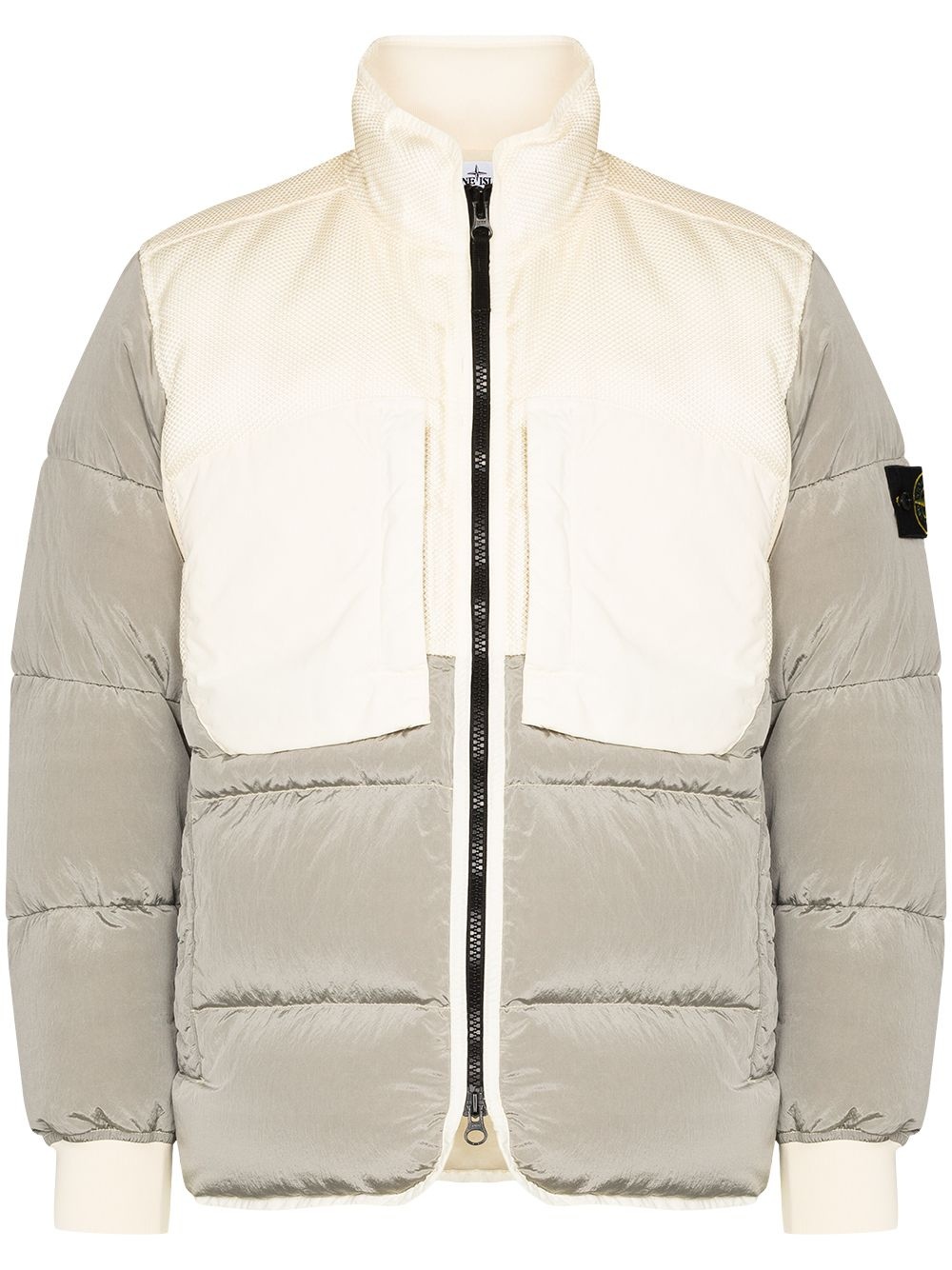 Panama colour-block puffer jacket - 1