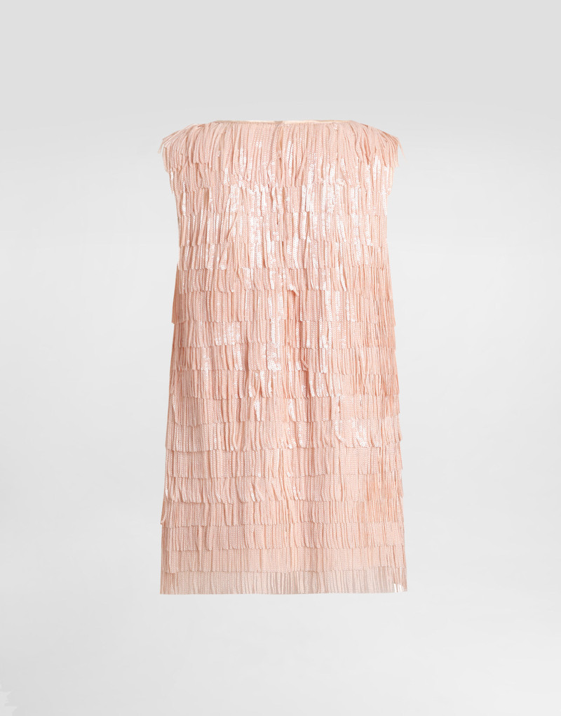 Sleeveless top with sequined fringe embellishment 7