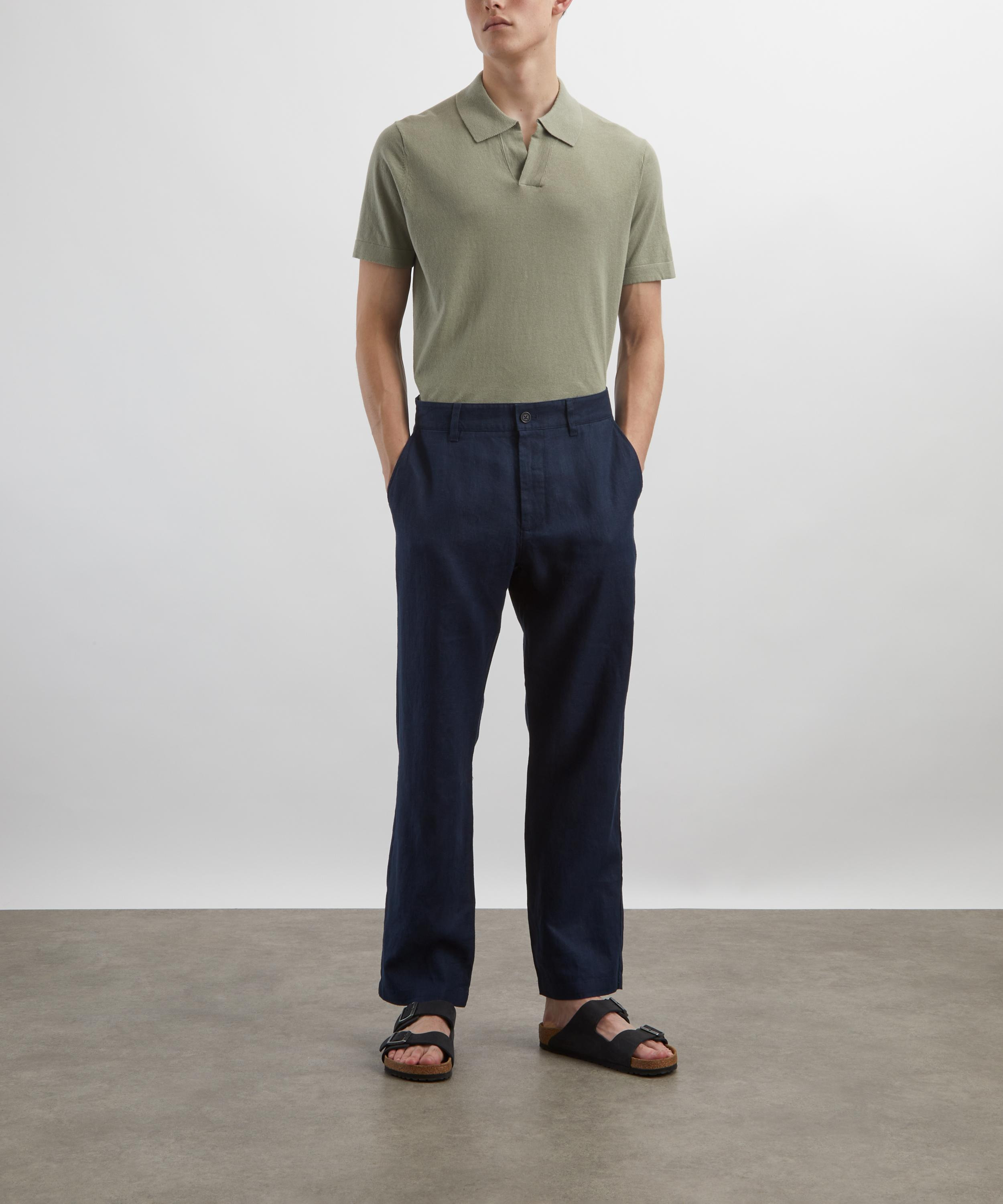 Aden Straight-Leg Linen Trousers - 2