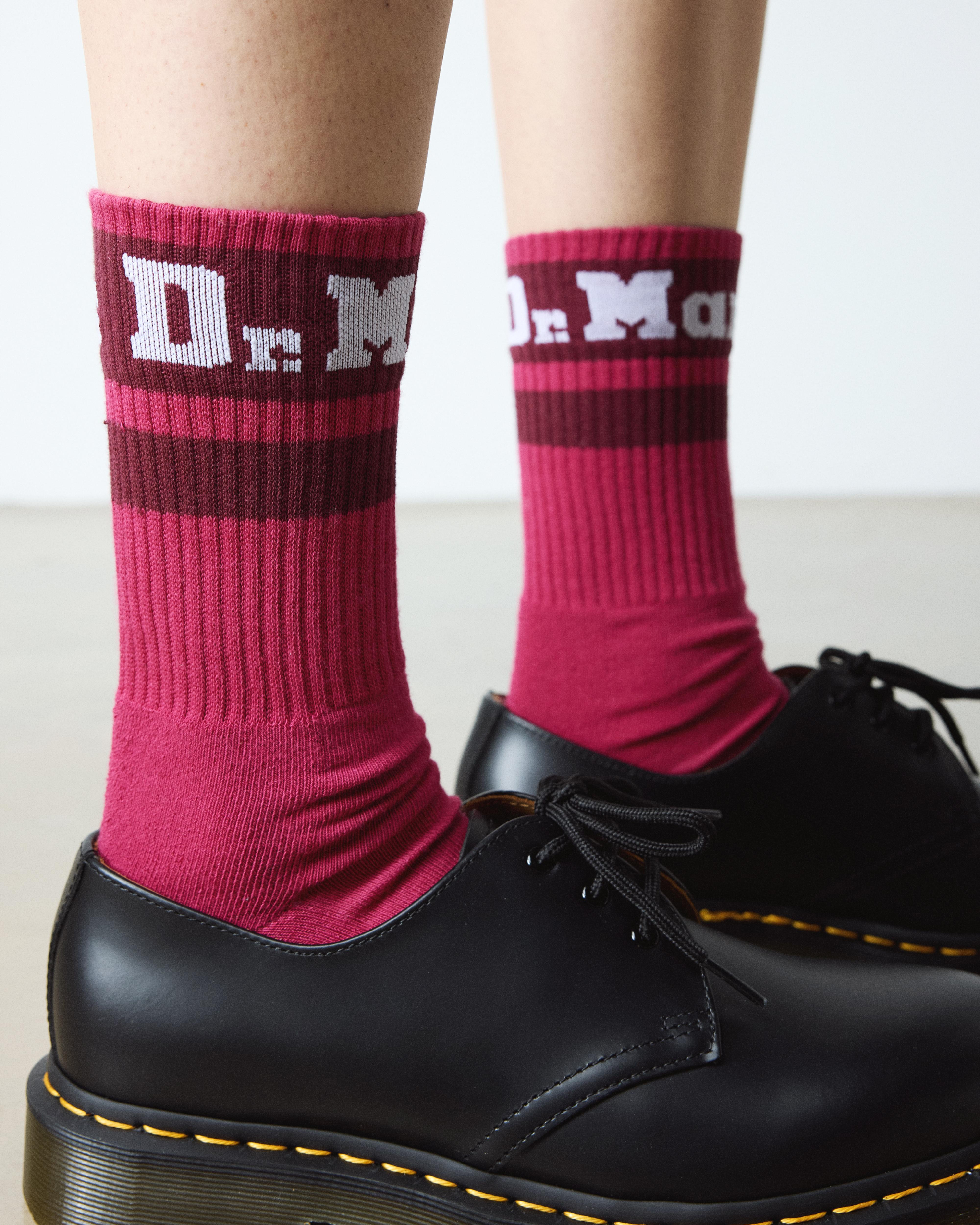 ATHLETIC LOGO SOCK ORGANIC COTTON BLEND SOCKS - 2