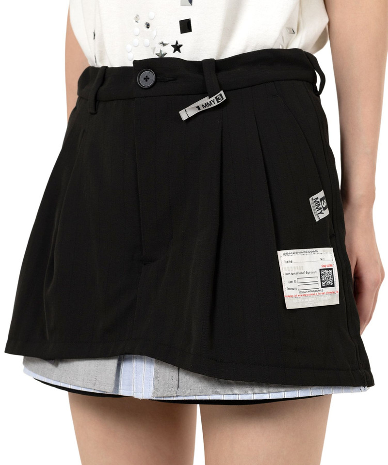 Triple Layered Stripe Shorts 7