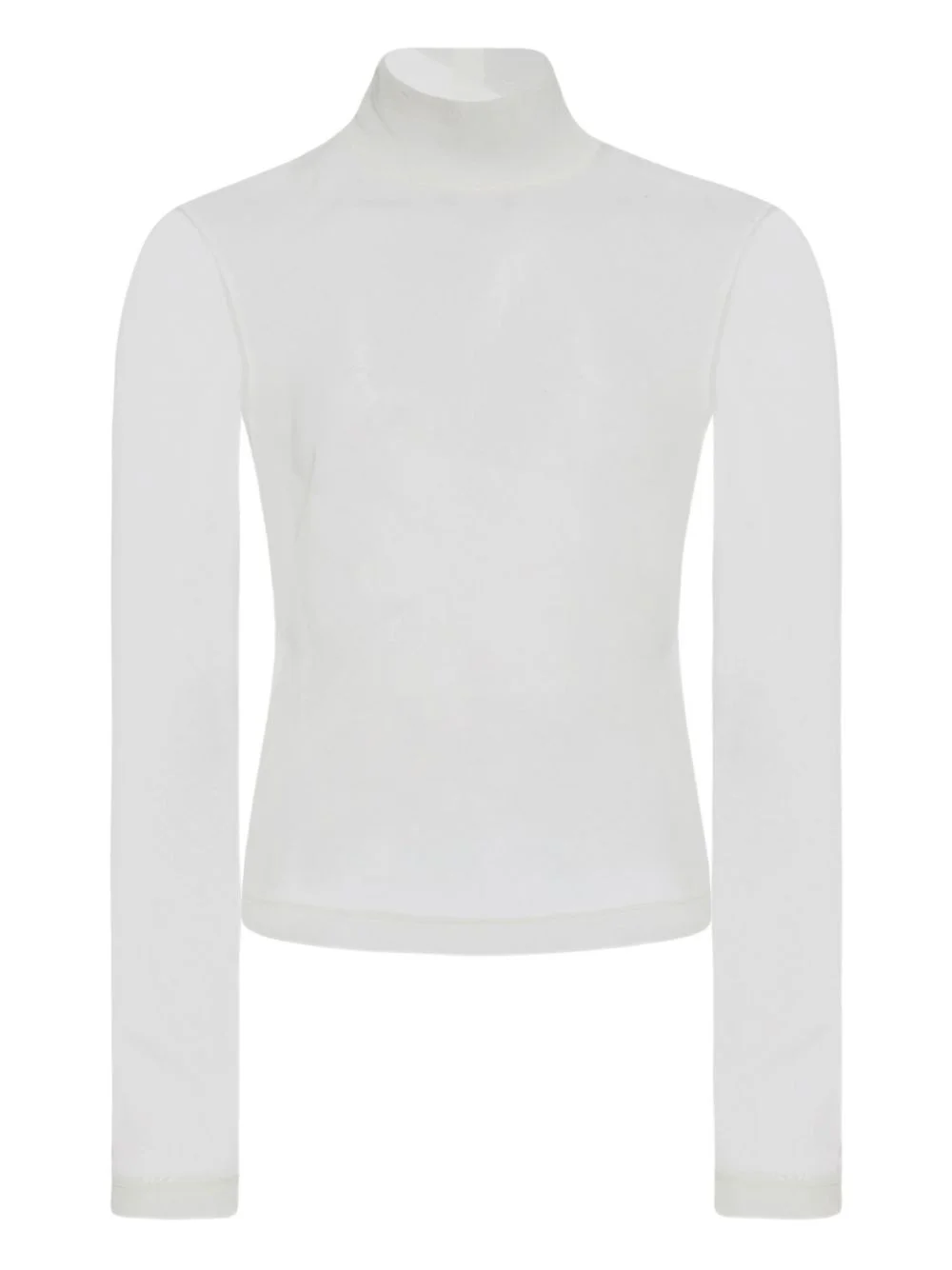 turtleneck sheer top - 1