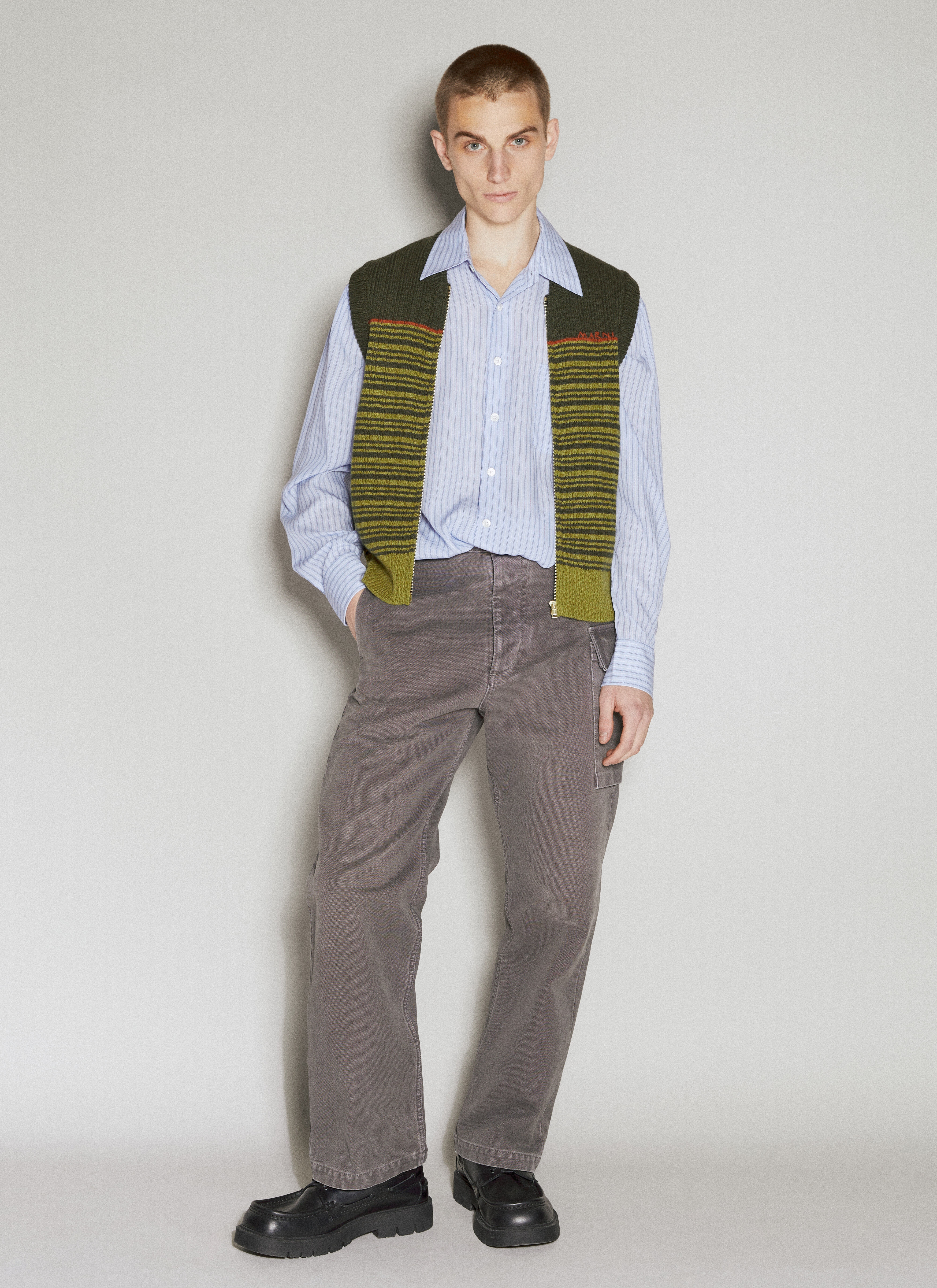 Striped Wool Gilet - 3