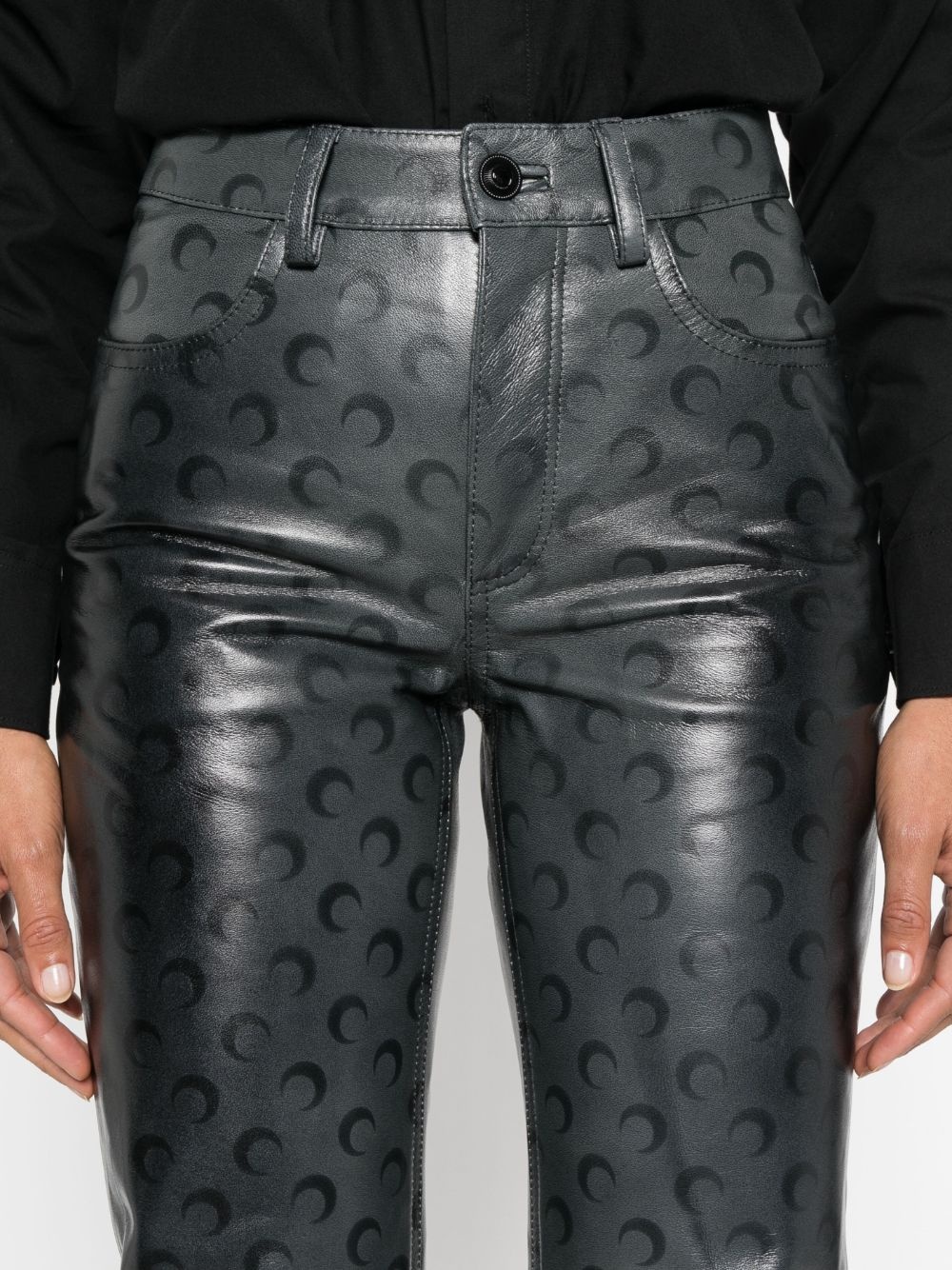 Moonogram straight-leg trousers - 5