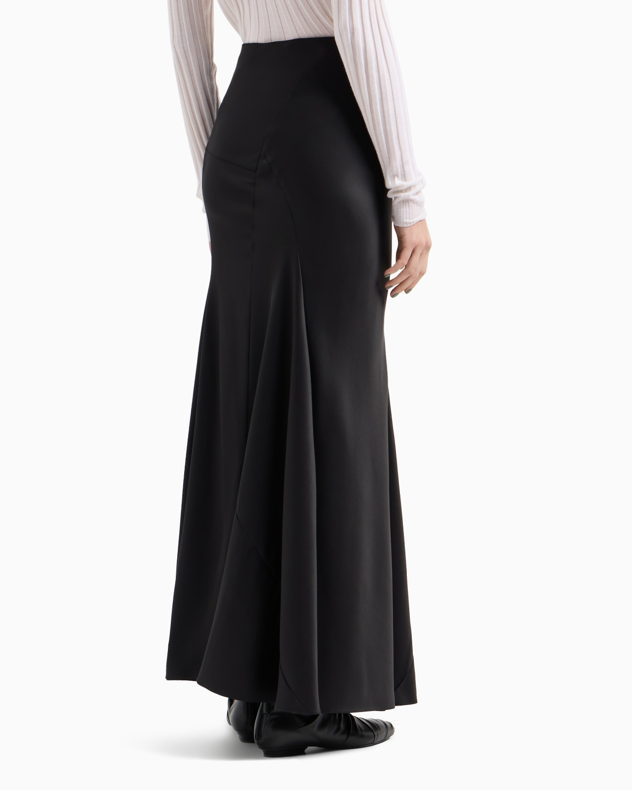 LONG SKIRT IN DOUBLE SILK SATIN - 3