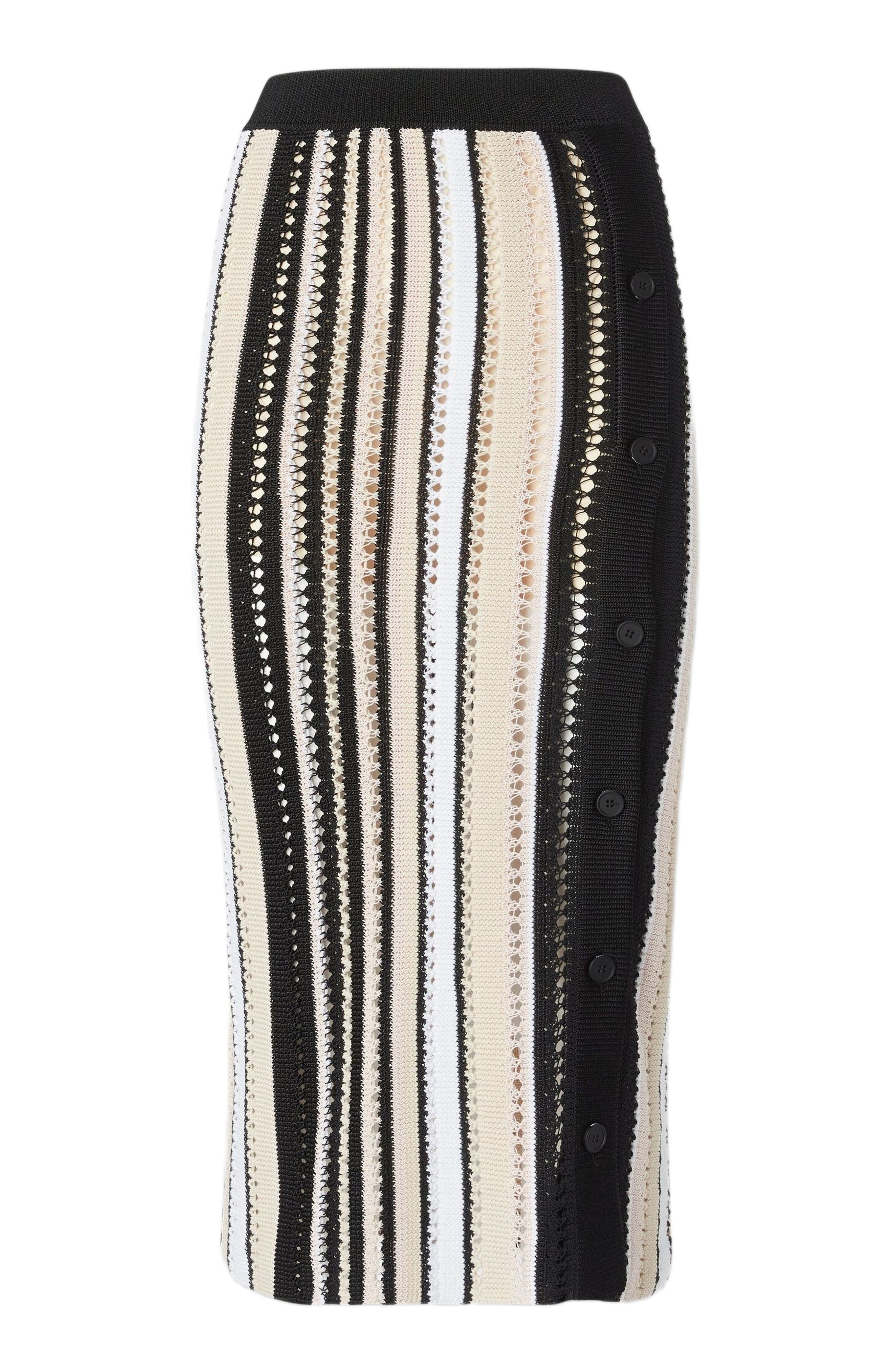 Missoni Striped Crochet Midi Skirt With Side Buttoning in Multicoloured at Nordstrom - 2