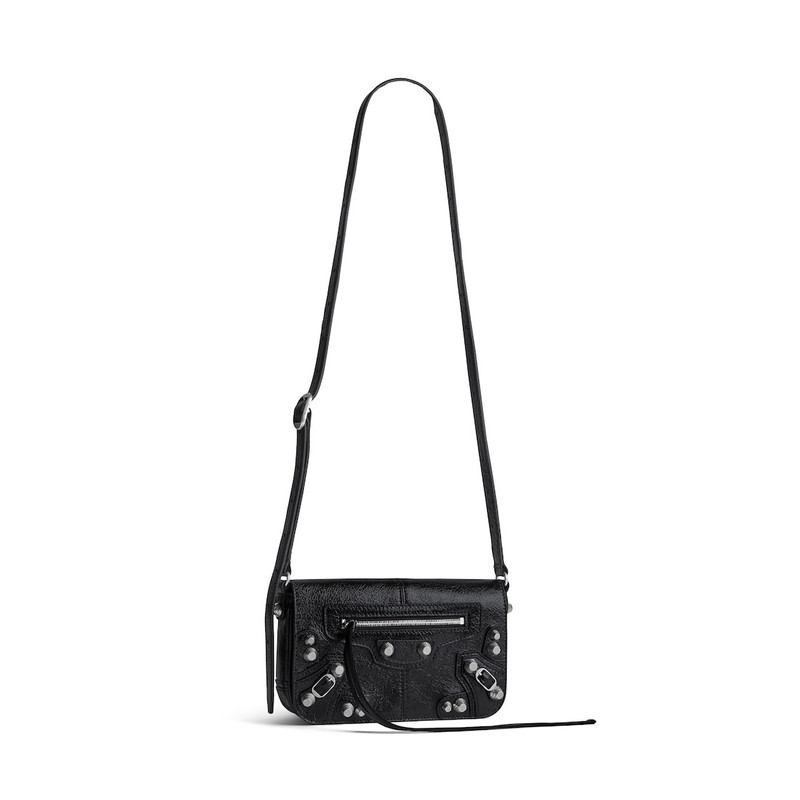 Men's Le Cagole Men Mini Flap Bag  in Black 2