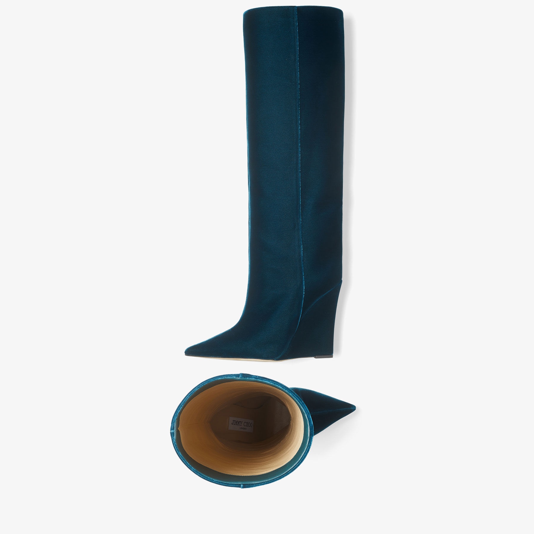 Blake Knee Boot 110
Dragonfly Velvet Wedge Knee-high Boots - 4