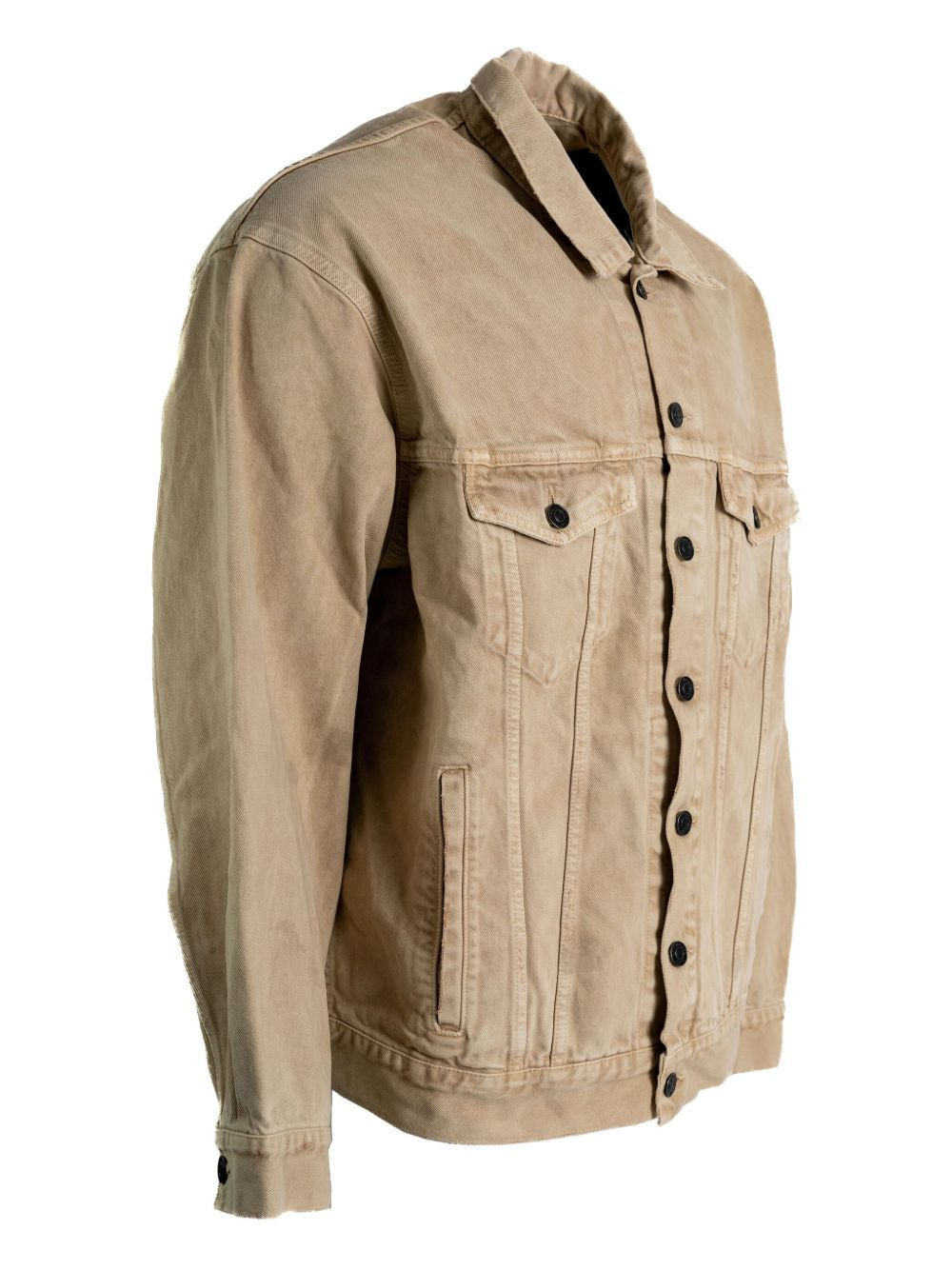 logo-print denim jacket - 5