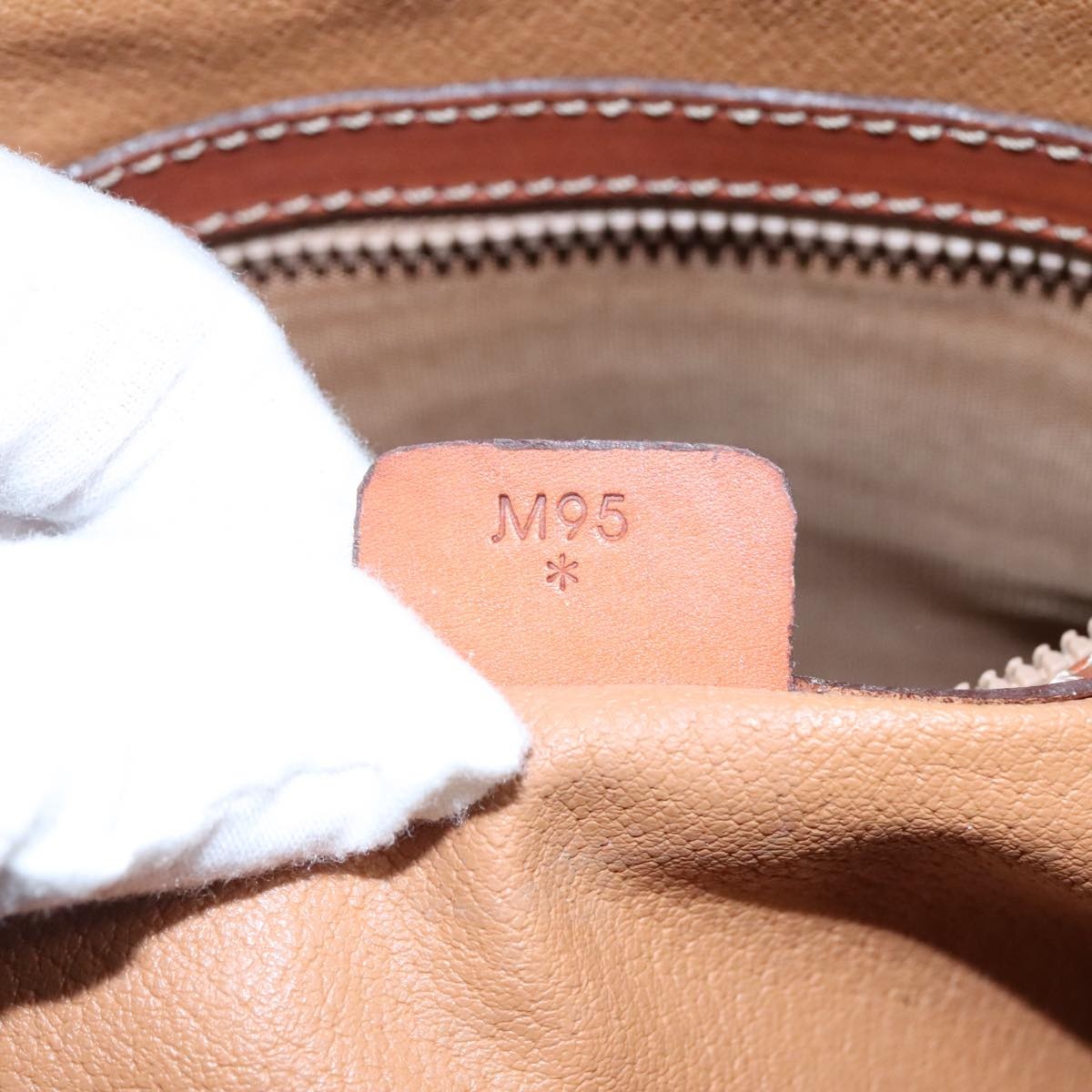 CELINE Macadam Canvas Hand Bag Pvc Leather Brown - 12