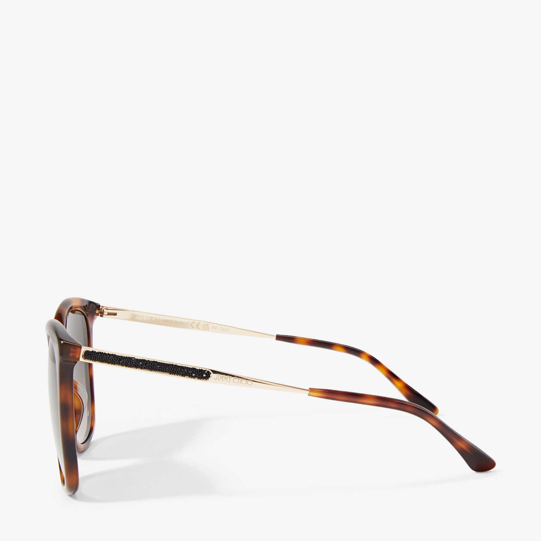 Nerea/G
Havana Square Frame Sunglasses with Swarovski Crystals - 2