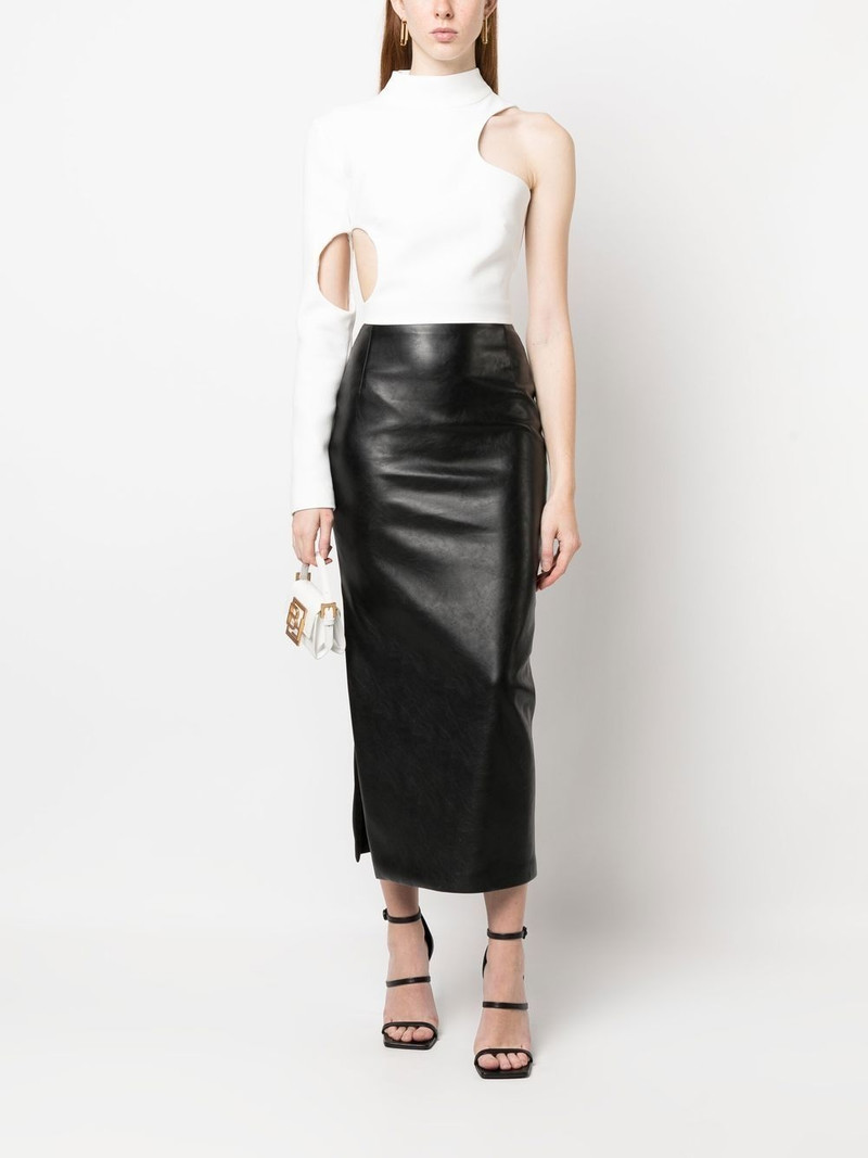 MÔNOT one-shoulder cropped top outlook