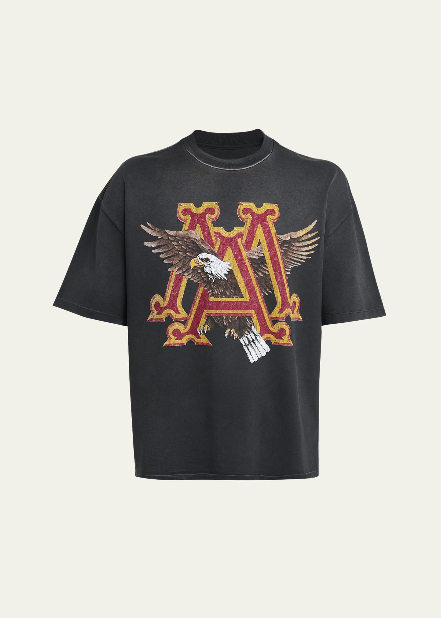 【AMIRI】GOOD LIFE VINTAGE TEE BLACK【即発送】 AMIRI Men's Vintage MA Eagle Faded T-Shirt | bergdorfgoodman