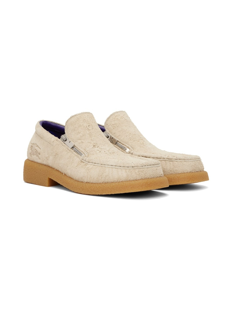 Beige Suede Chance Loafers 4