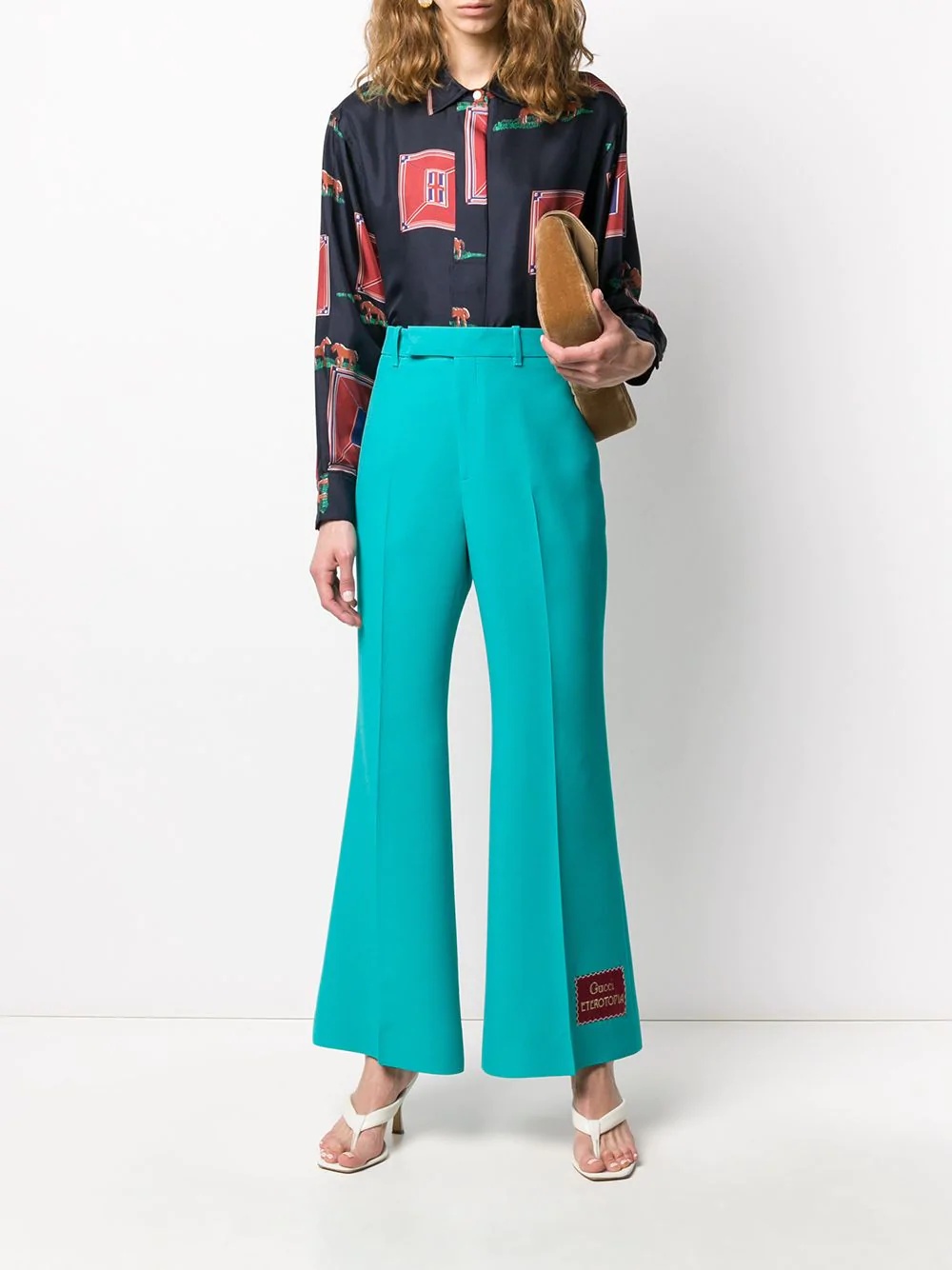 Eterotopia flared trousers - 2