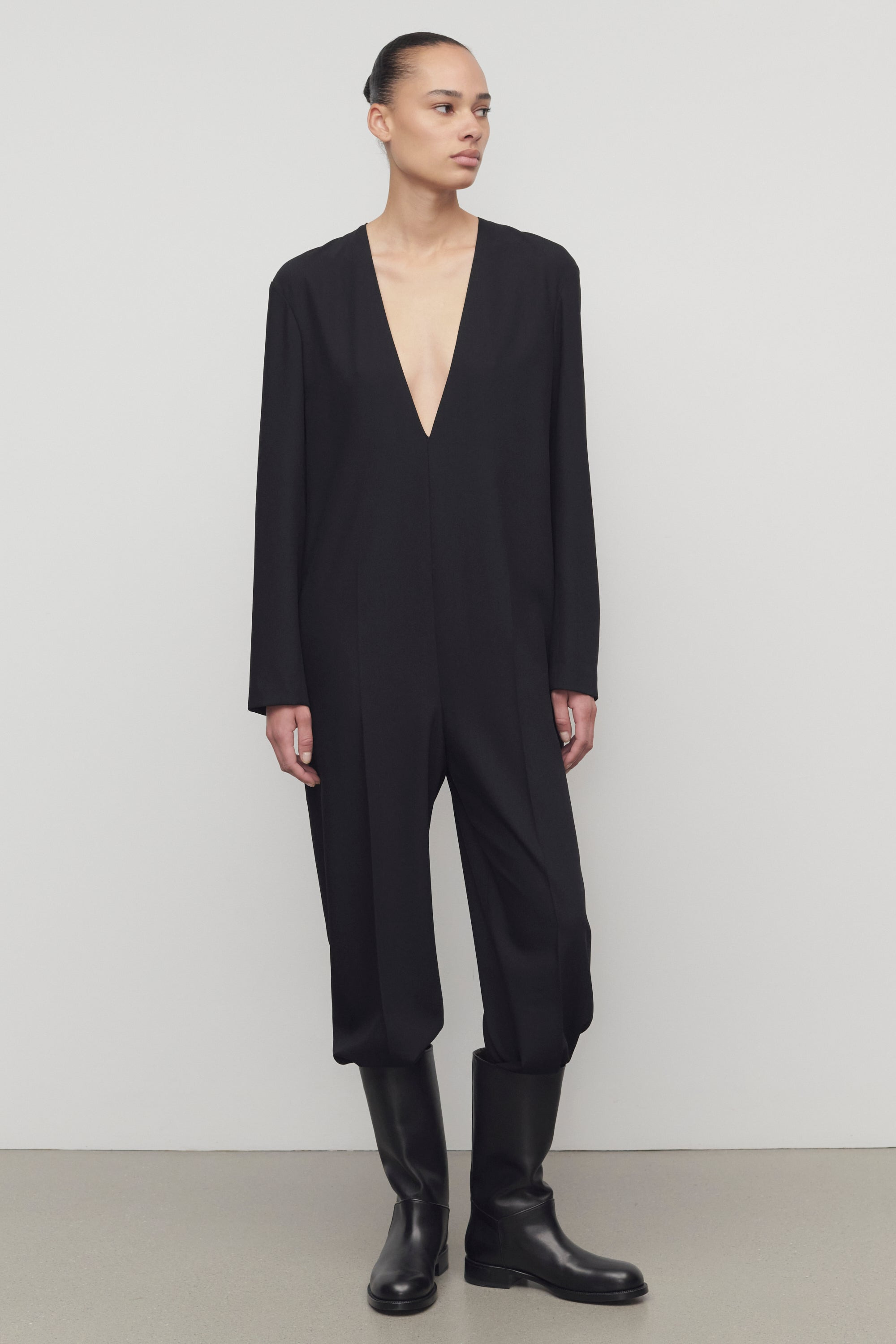 Sylvana Jumpsuit in Virgin Wool - 3