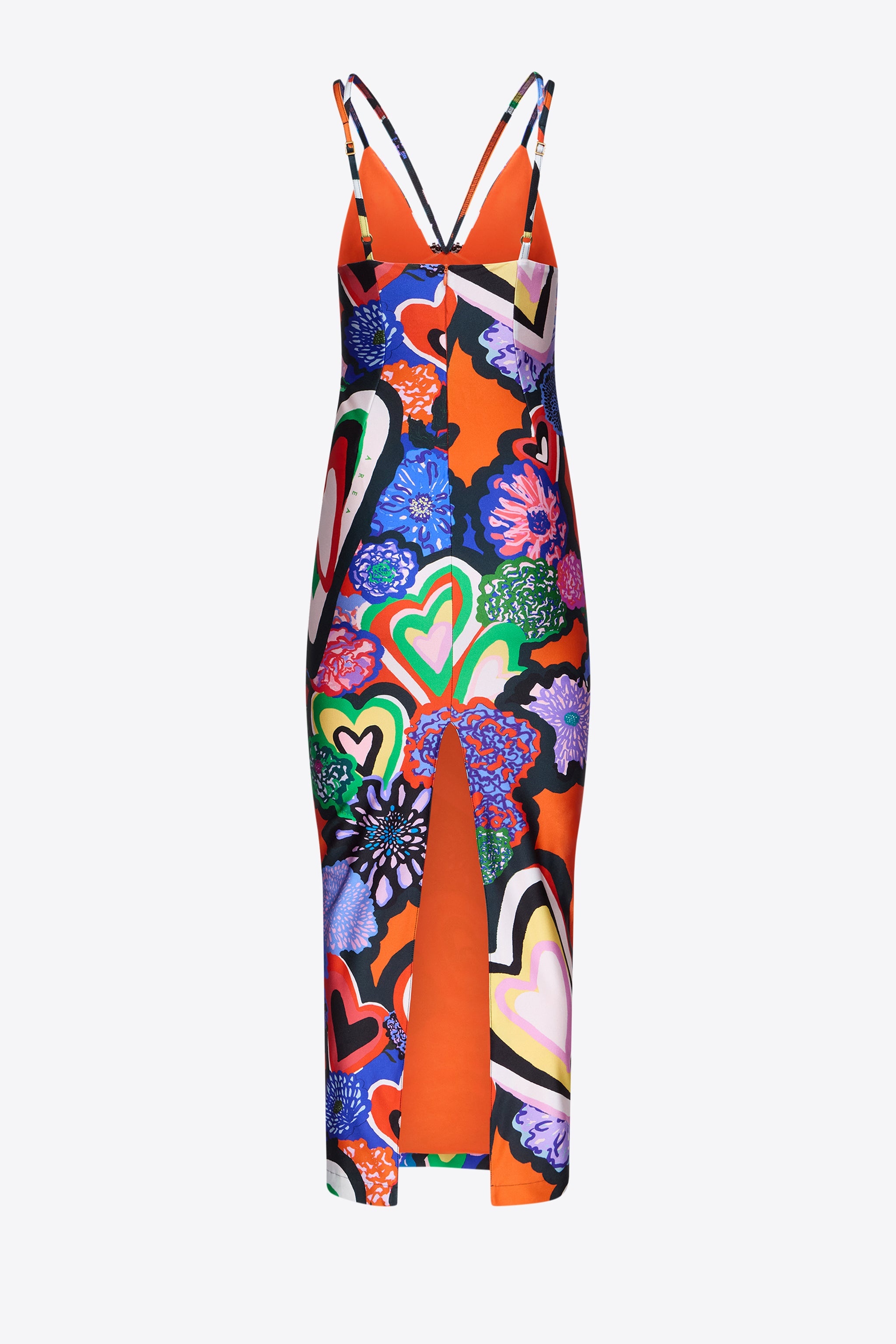 HEART PRINTED MAXI DRESS - 2
