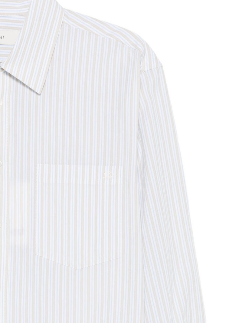 striped-pattern chest-pocket shirt 3