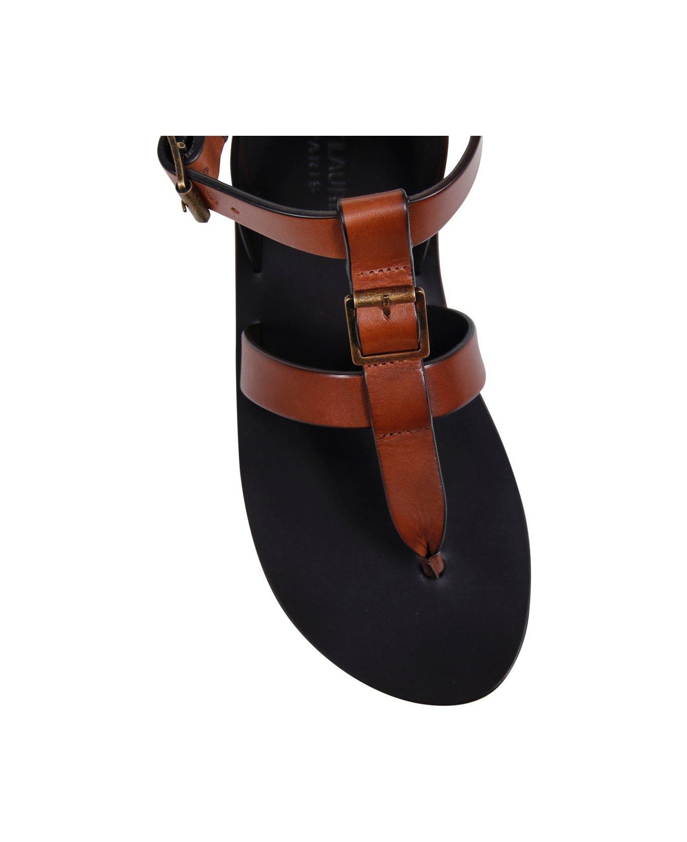 Buckle Detailed Open Toe Sandals - 4