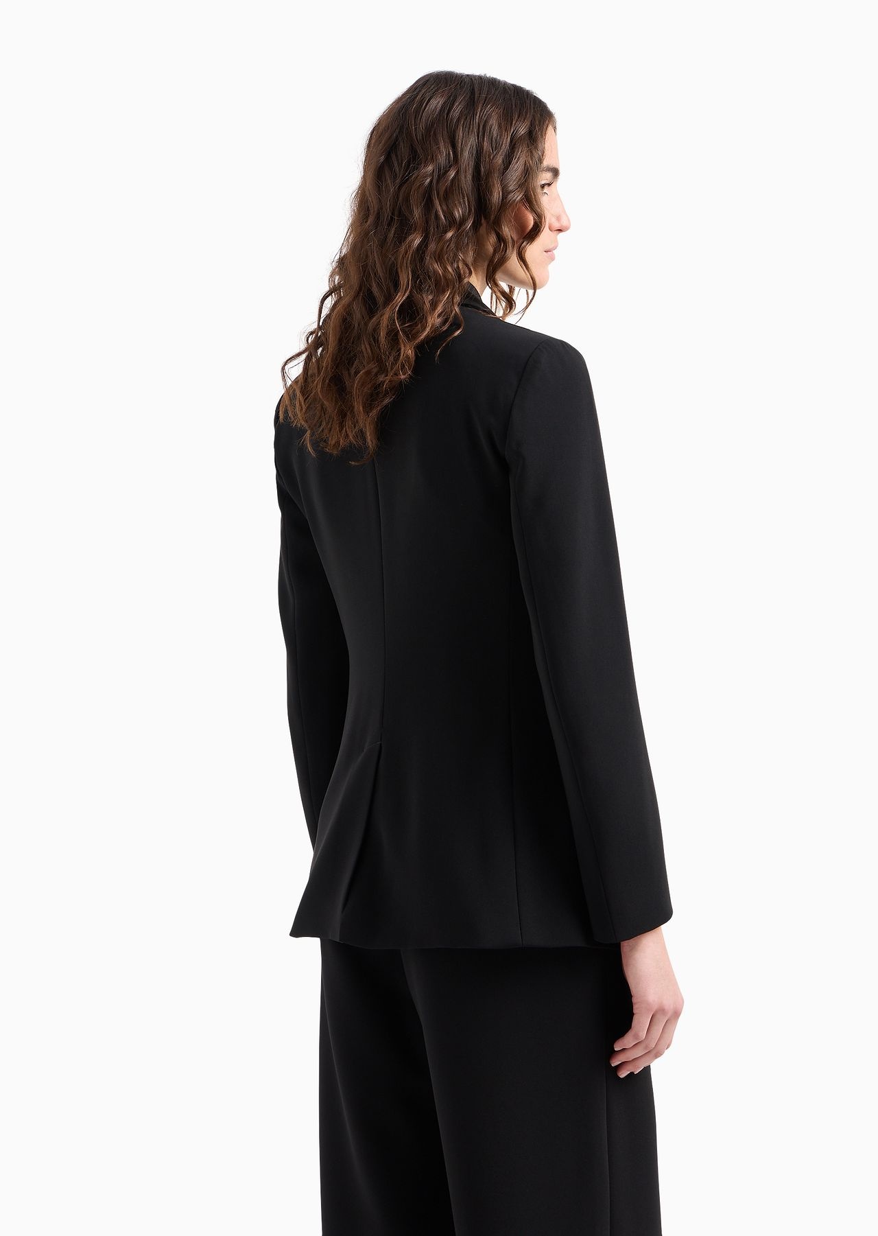 Icon single-breasted jacket in a triacetate blend - 3