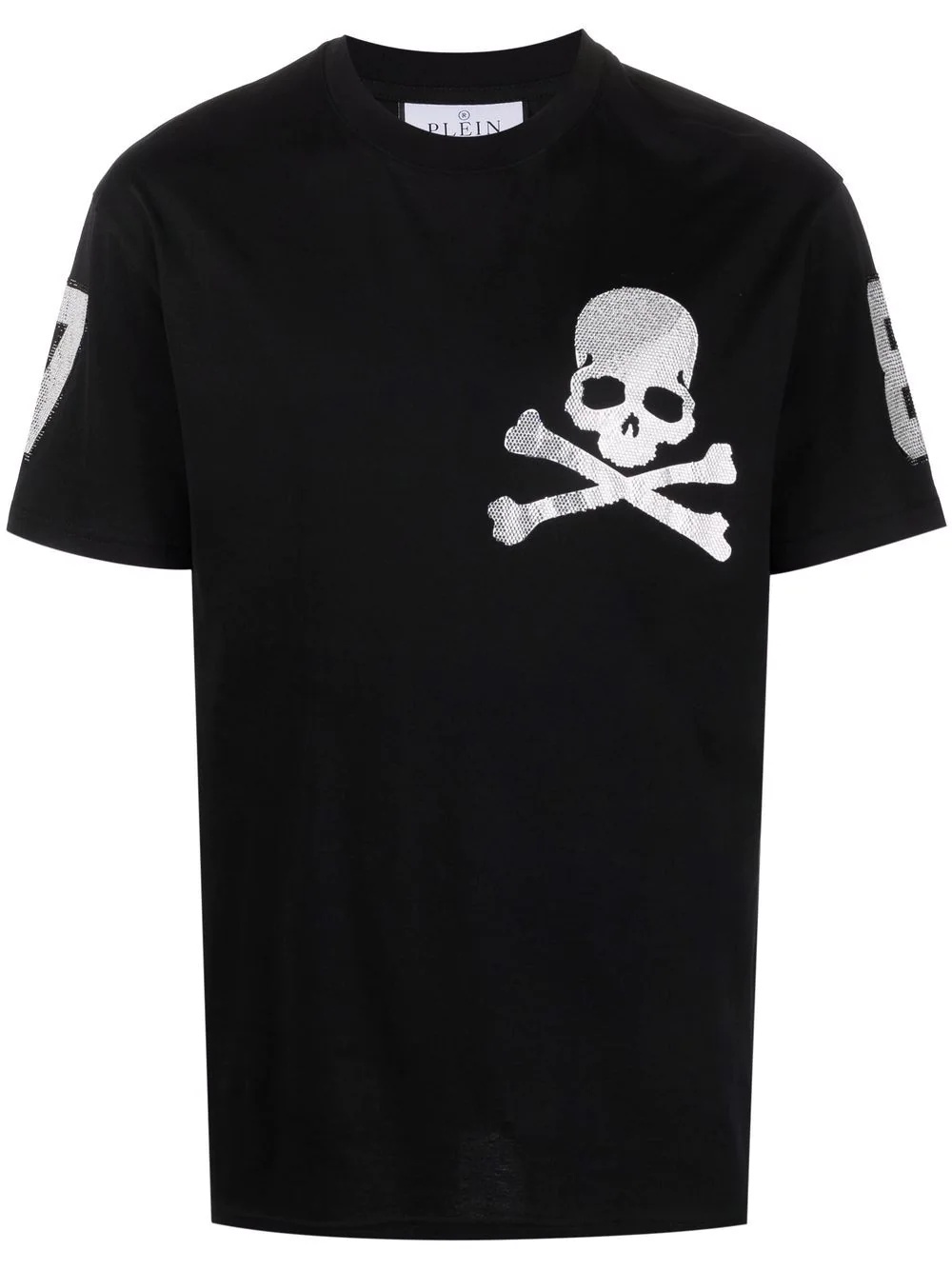 embellished skull-print T-shirt - 1