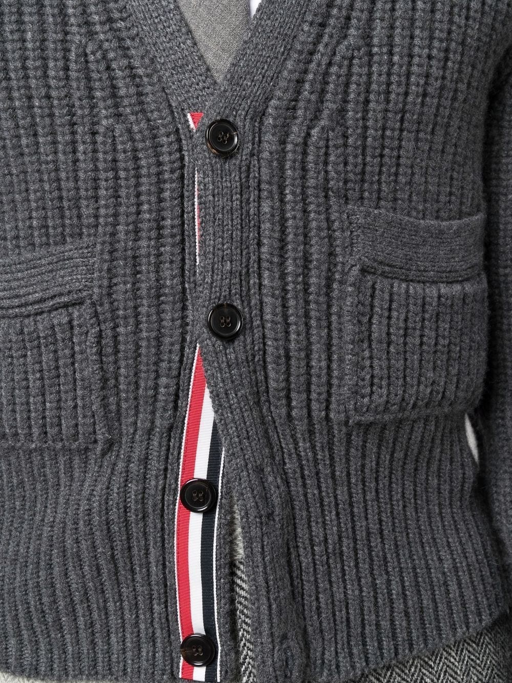 patch-pocket cashmere cardigan - 5