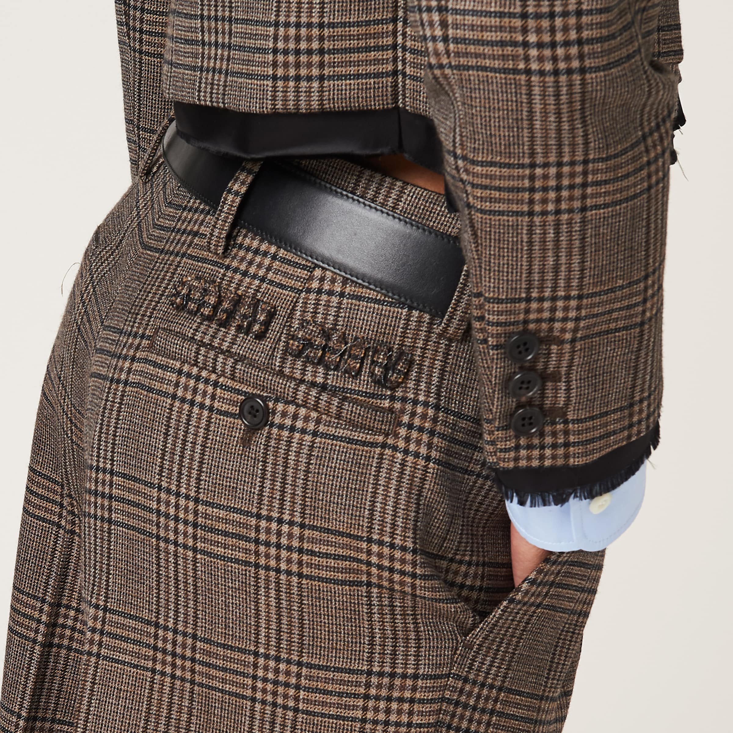 Prince of Wales check pants - 4