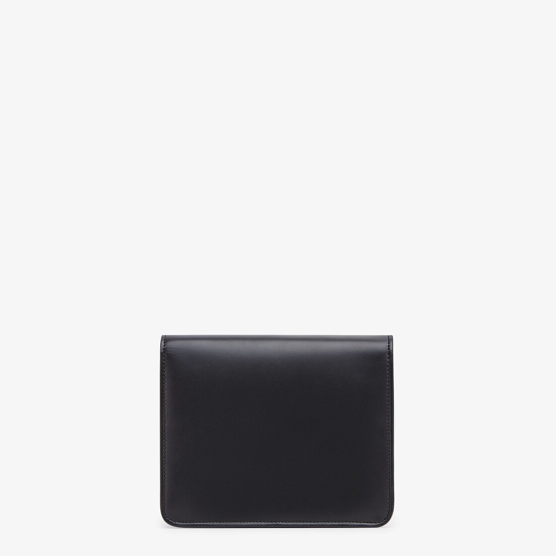 FENDI FAB bag made of black leather, with front flap decorated with metal FF detail with baguette-cu - 3