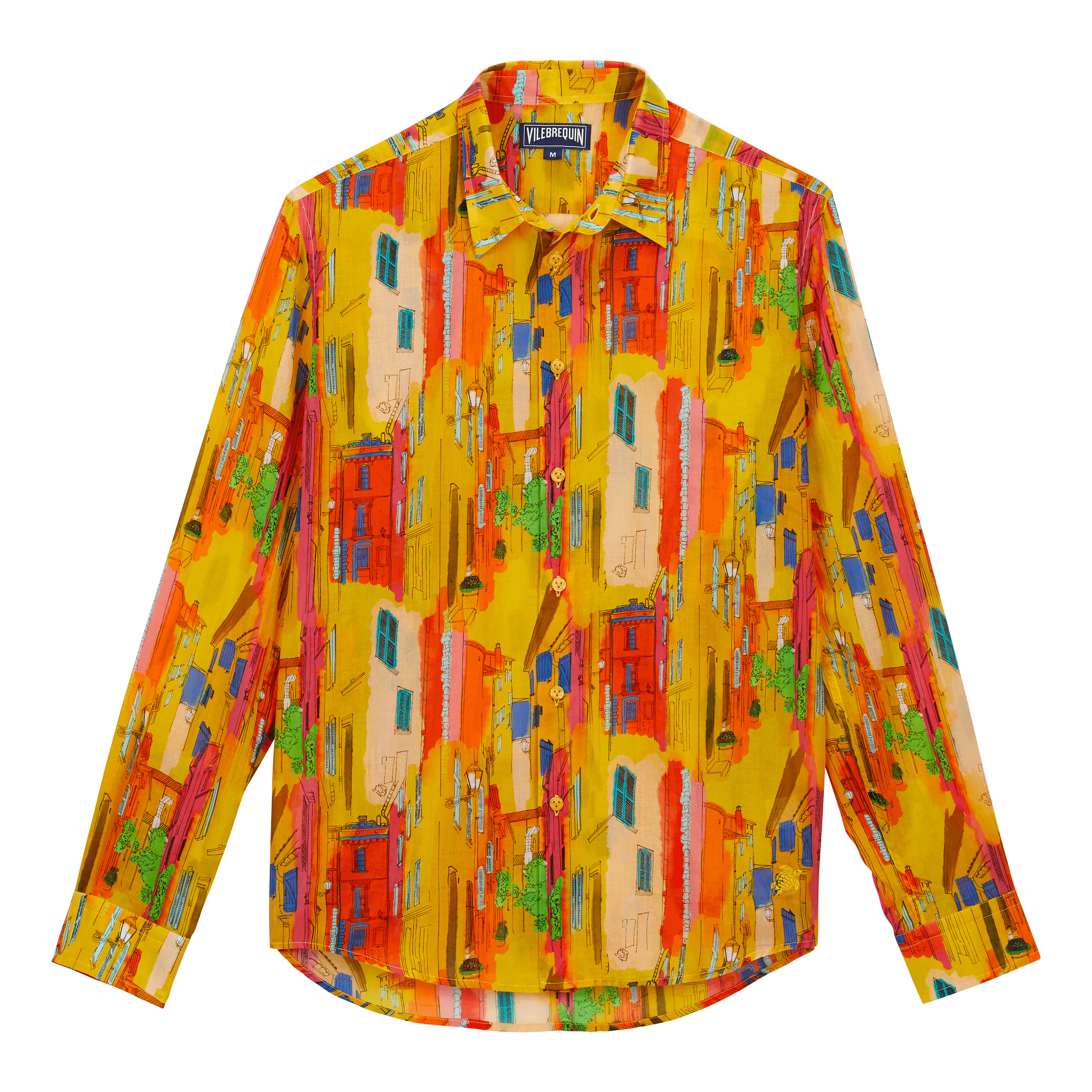 Unisex Cotton Voile Lightweight Shirt Sunny Streets - 1