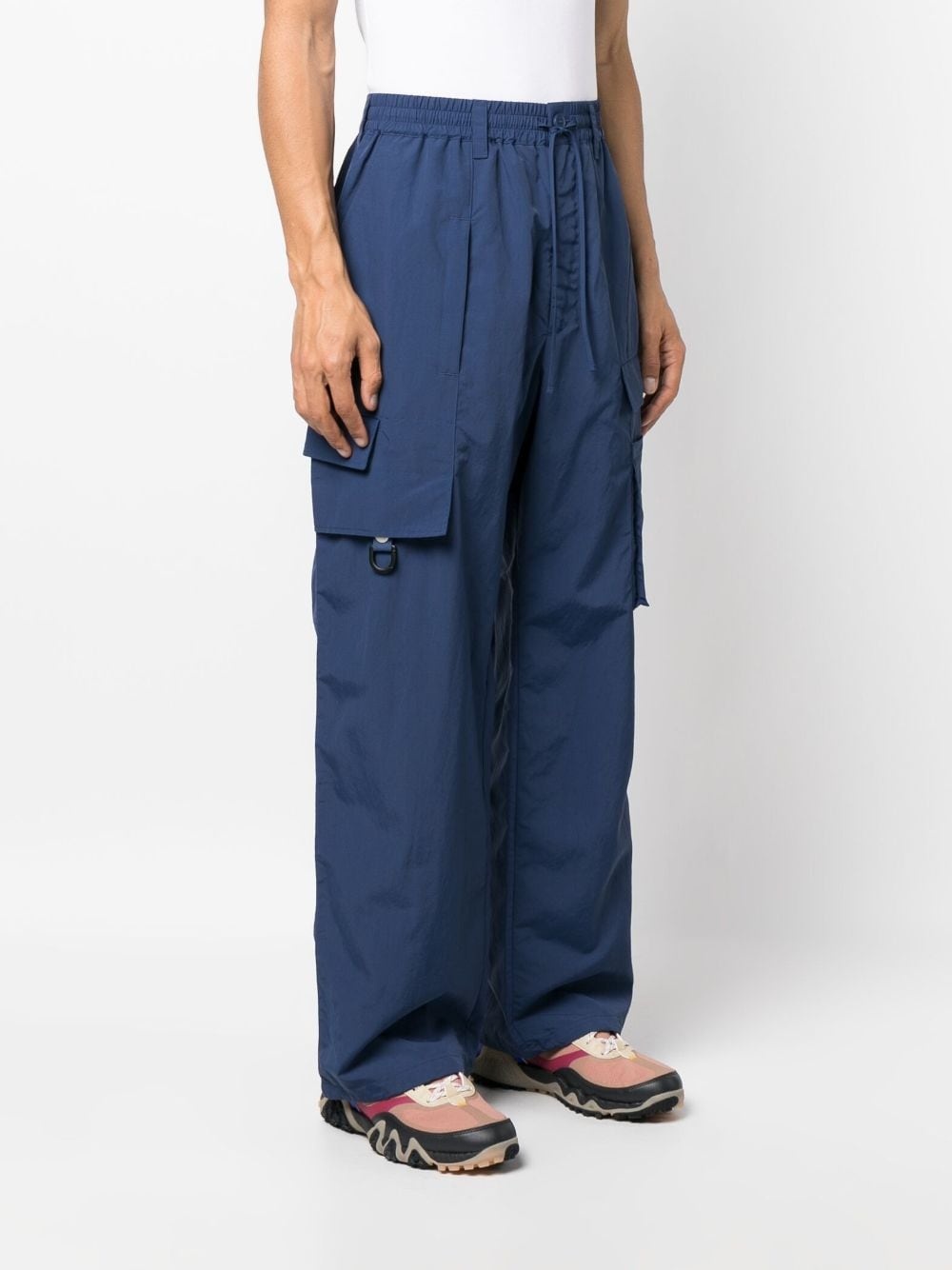 wide-leg cargo trousers - 3