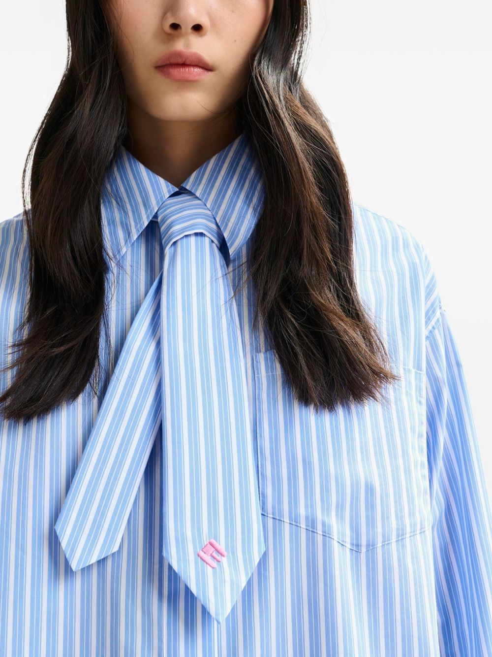 stripe-pattern shirt - 5