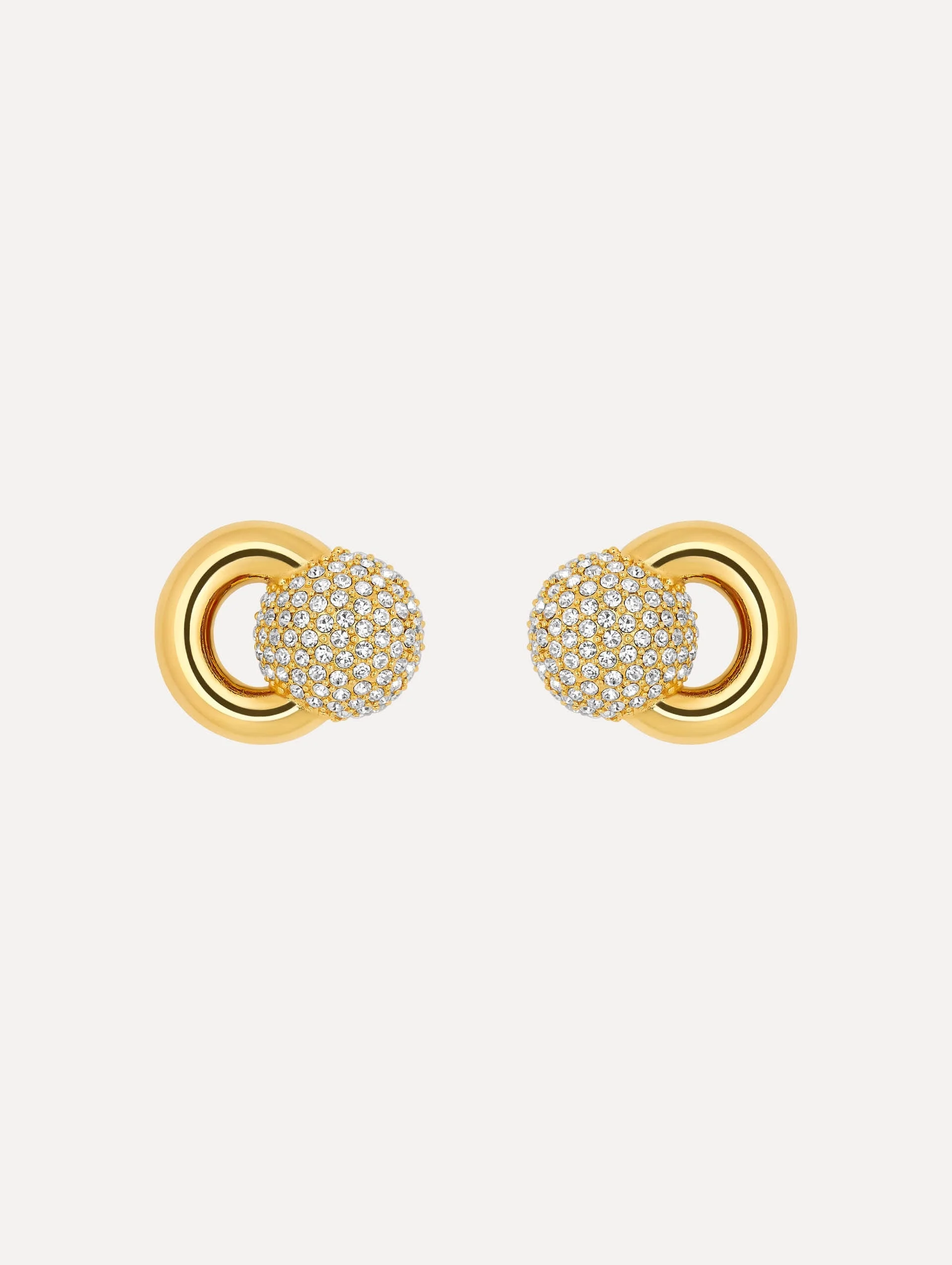 PAVÉ SPHERE STUD EARRINGS - 1