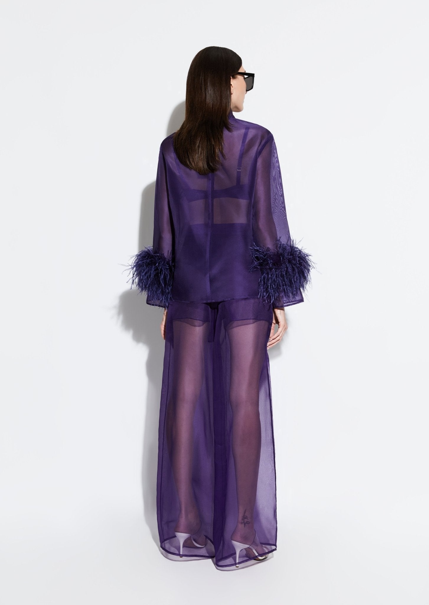 Organza High Waisted Trouser - 3