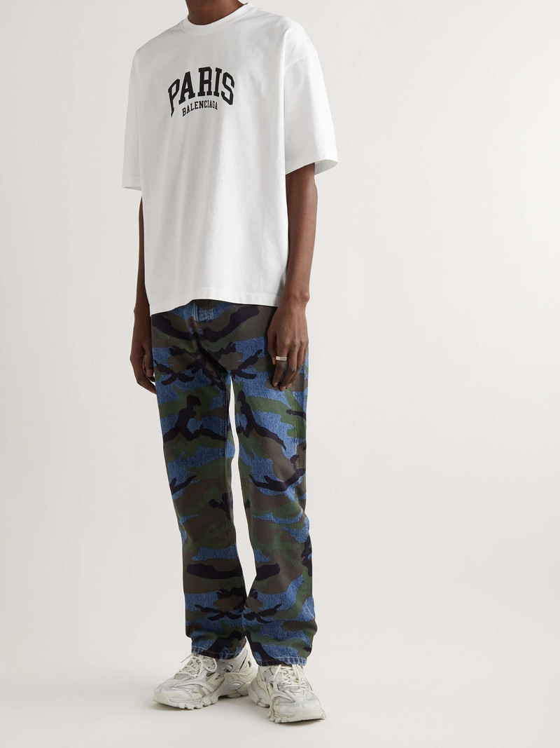 BALENCIAGA Printed Cotton-Jersey T-Shirt outlook