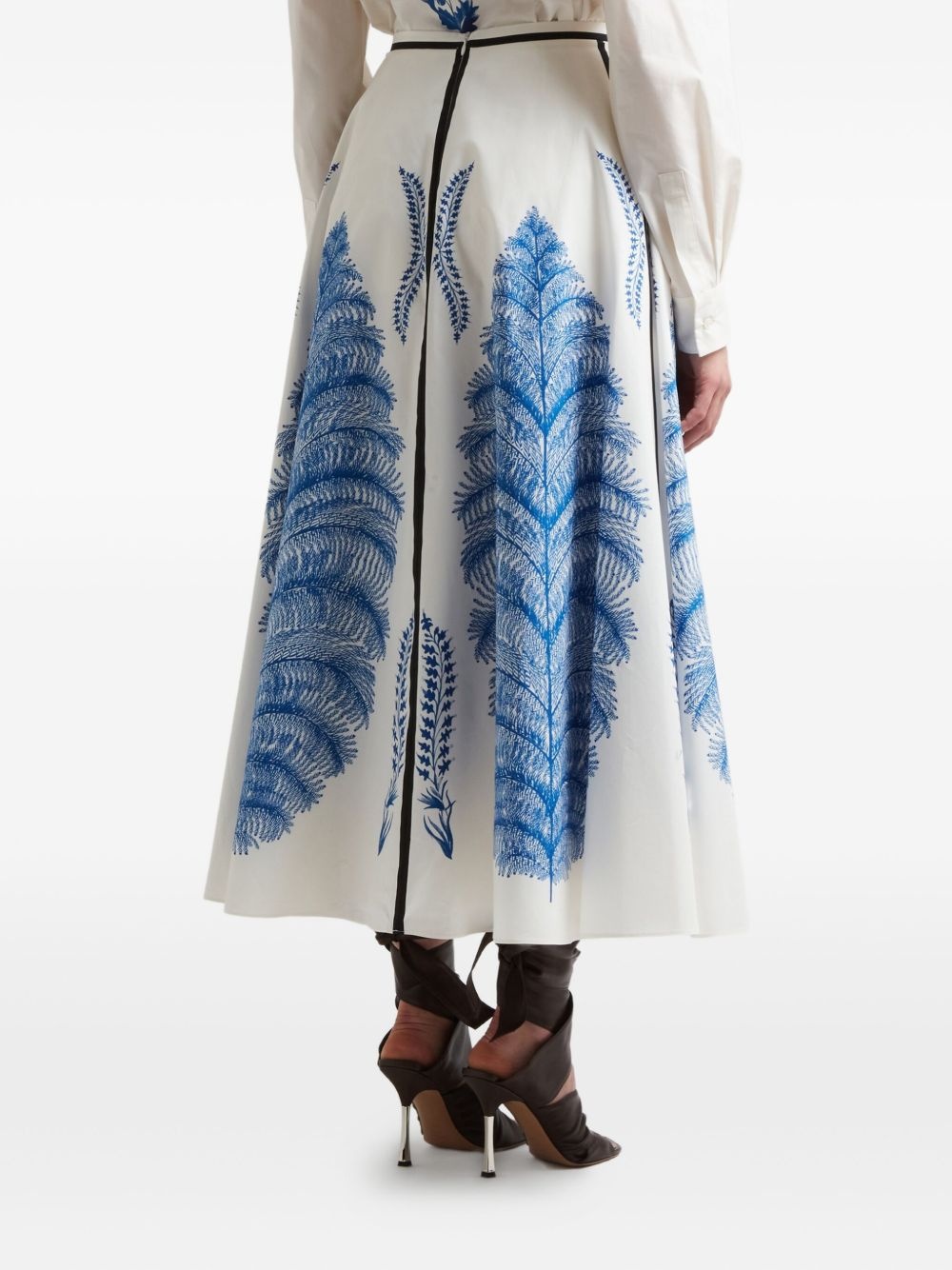 graphic-print midi skirt - 3