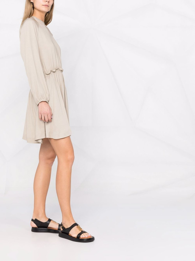 gathered-waist mini dress 6