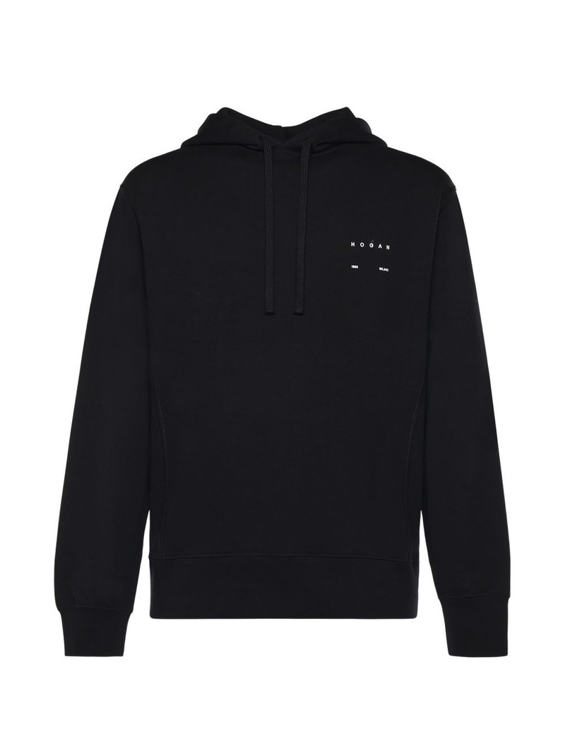 long-sleeve logo-print hoodie 1